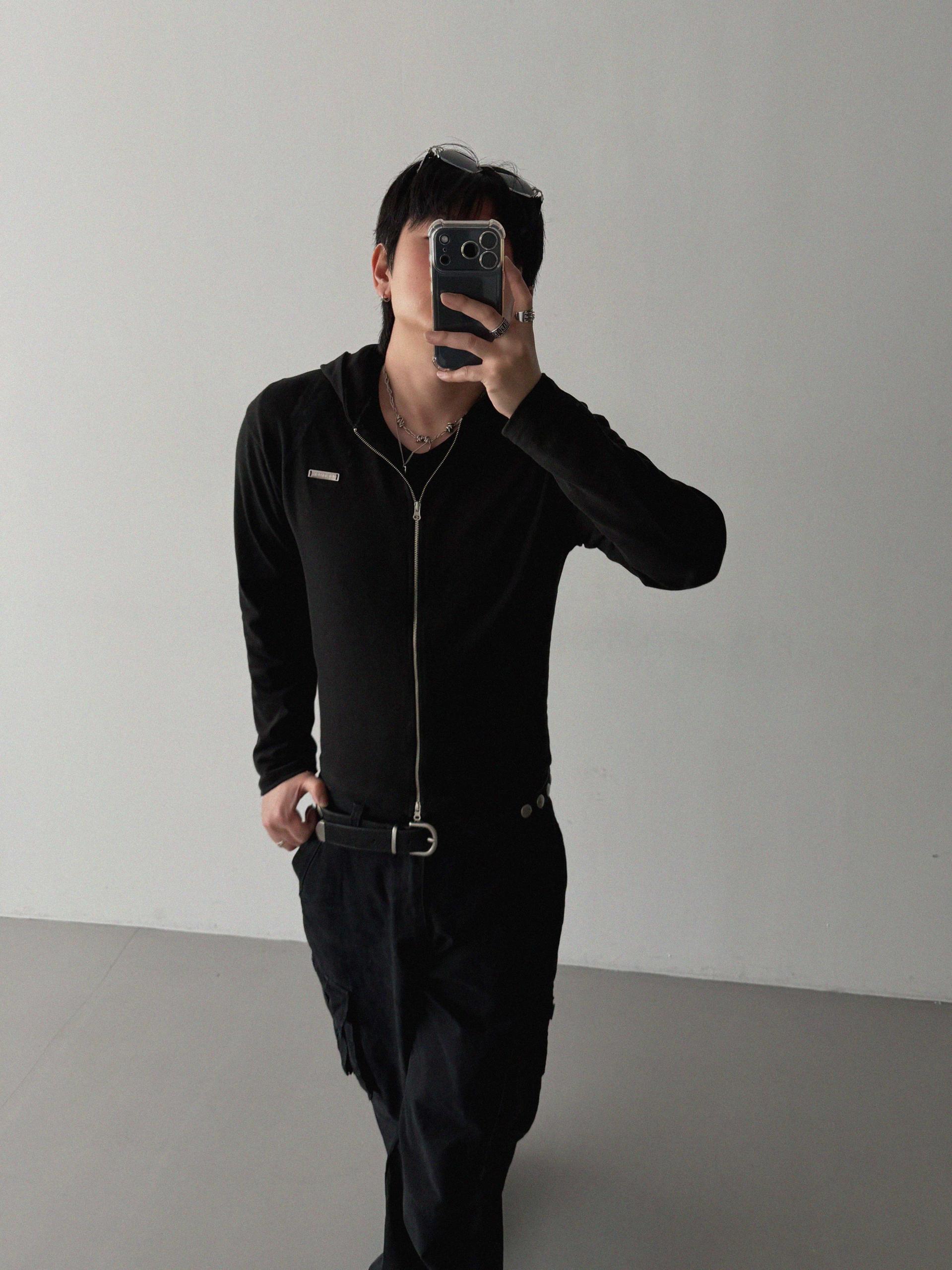 Ampty dyeing wide cargo pants