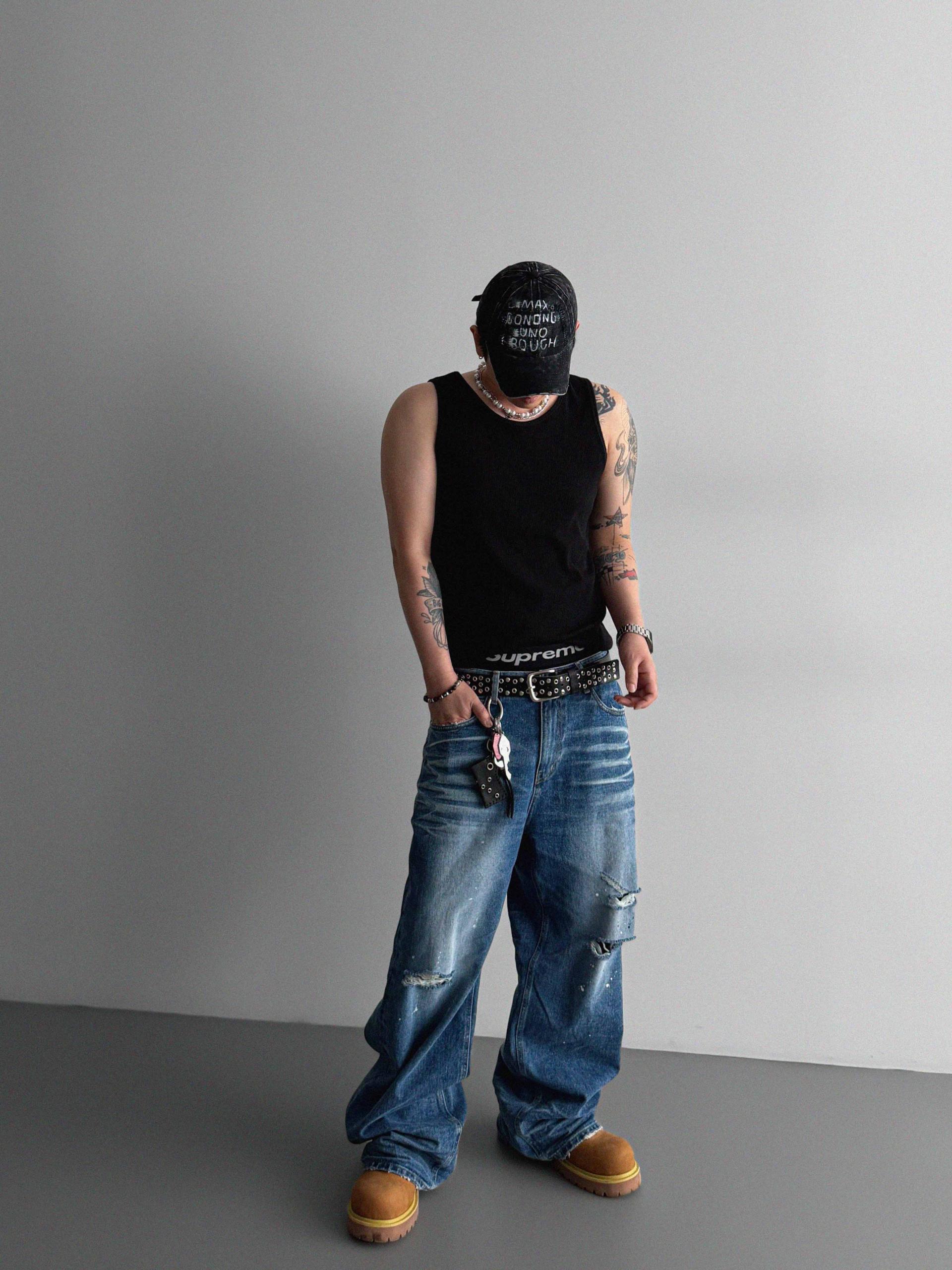 Terminal ribbed sleeveless
