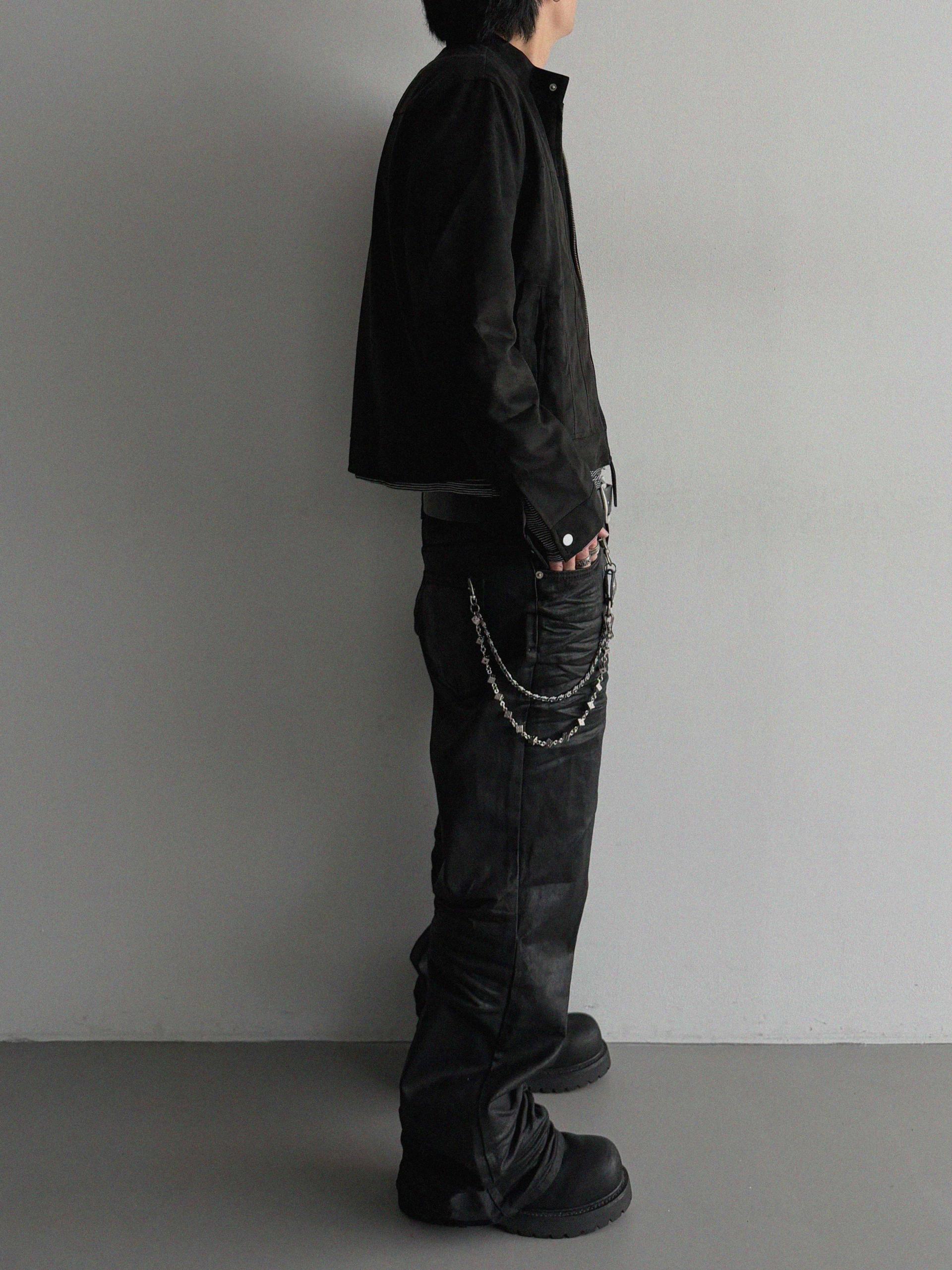 Lemans biker suede crop jacket
