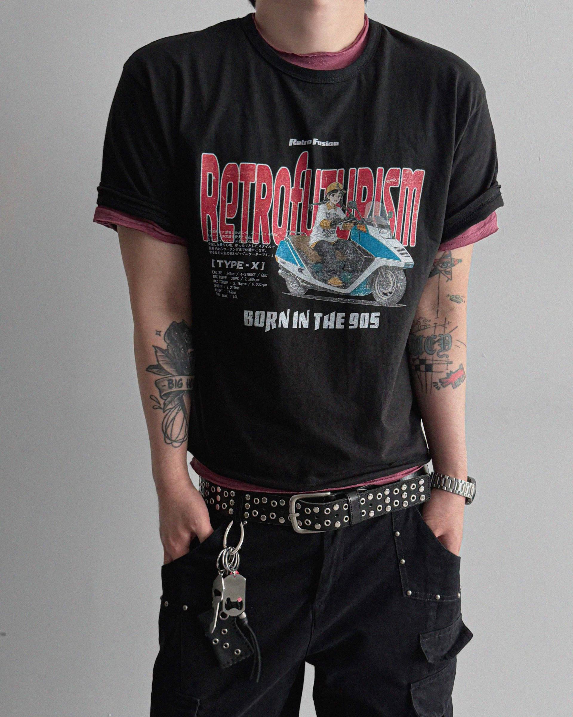 Fusion cutoff crop half t
