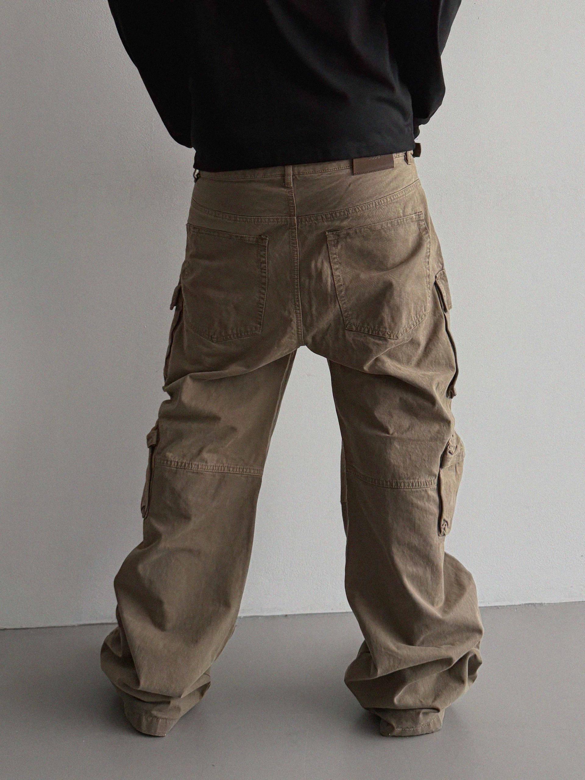 Block cargo wide pants