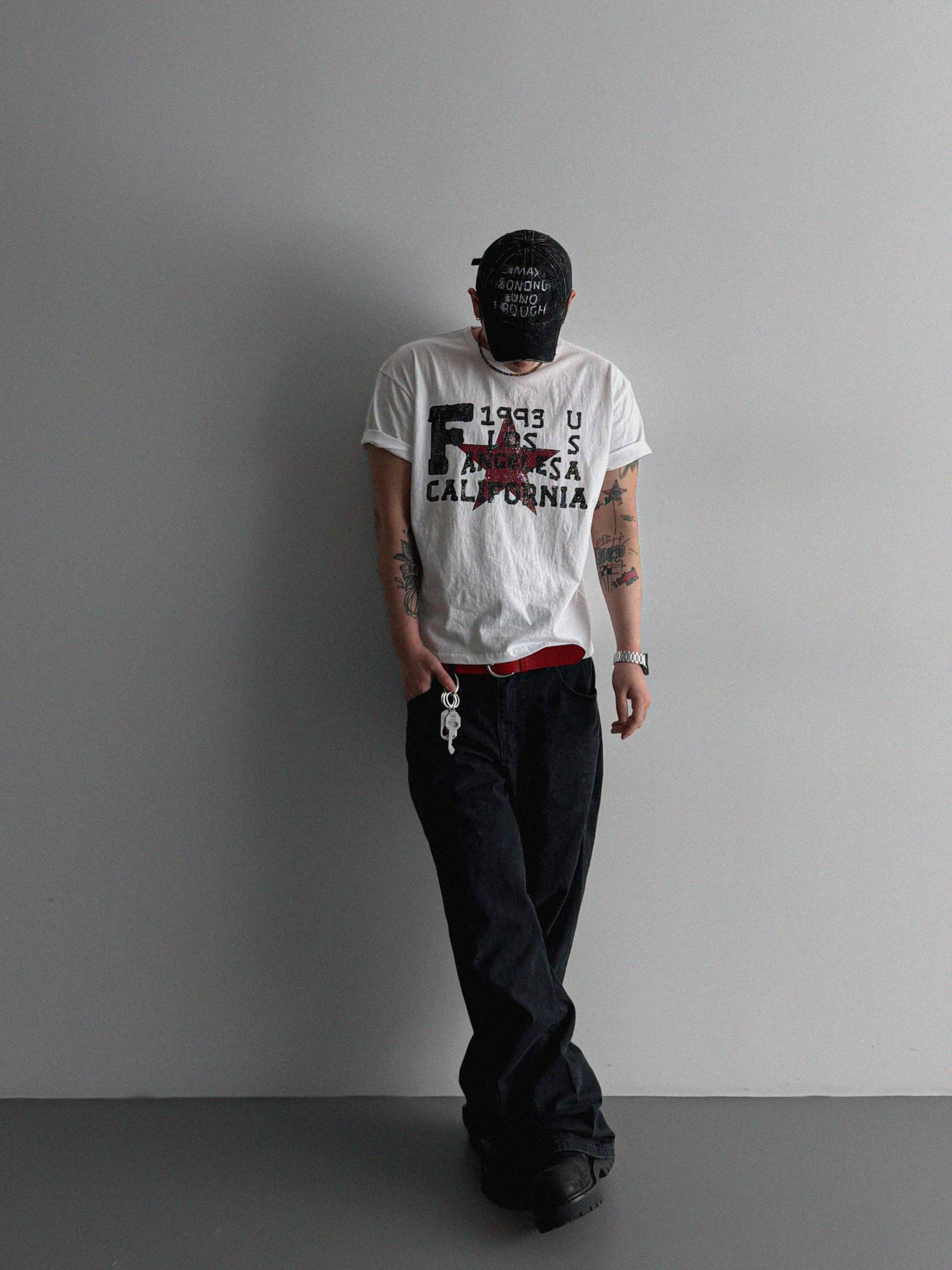 Double pocket curved flare pants