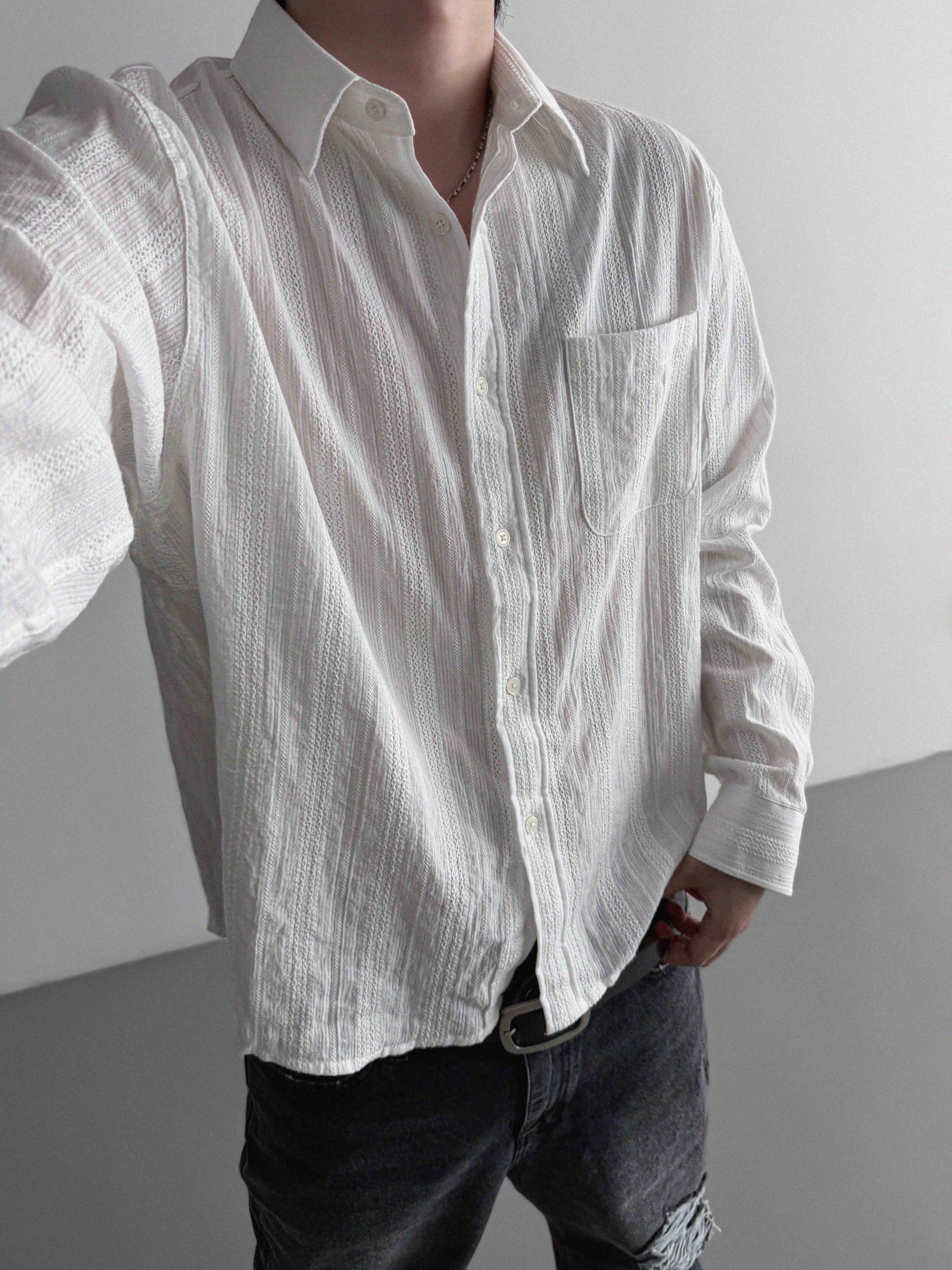 Dress crop shirt
