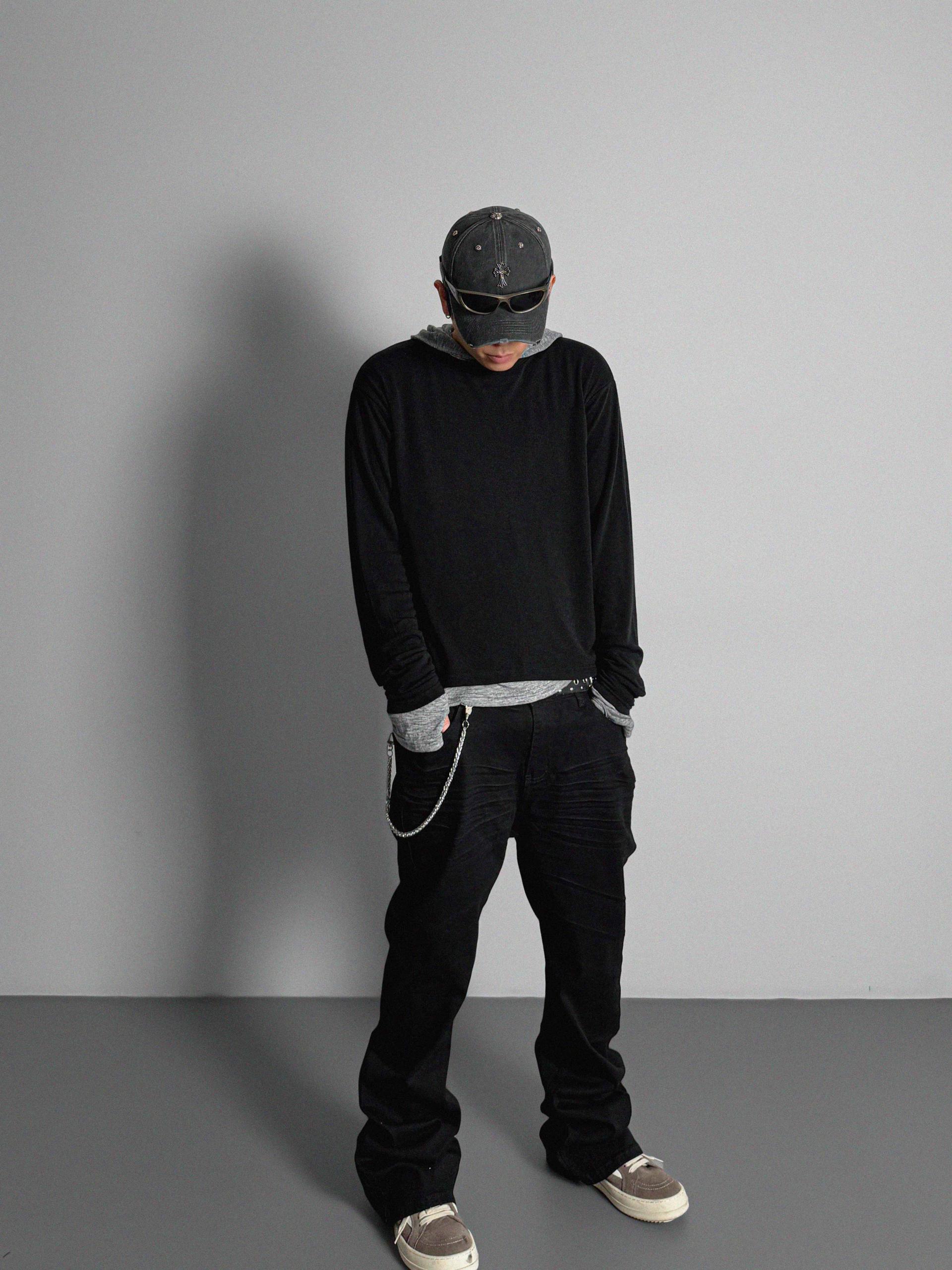 Index layered warmer hood t