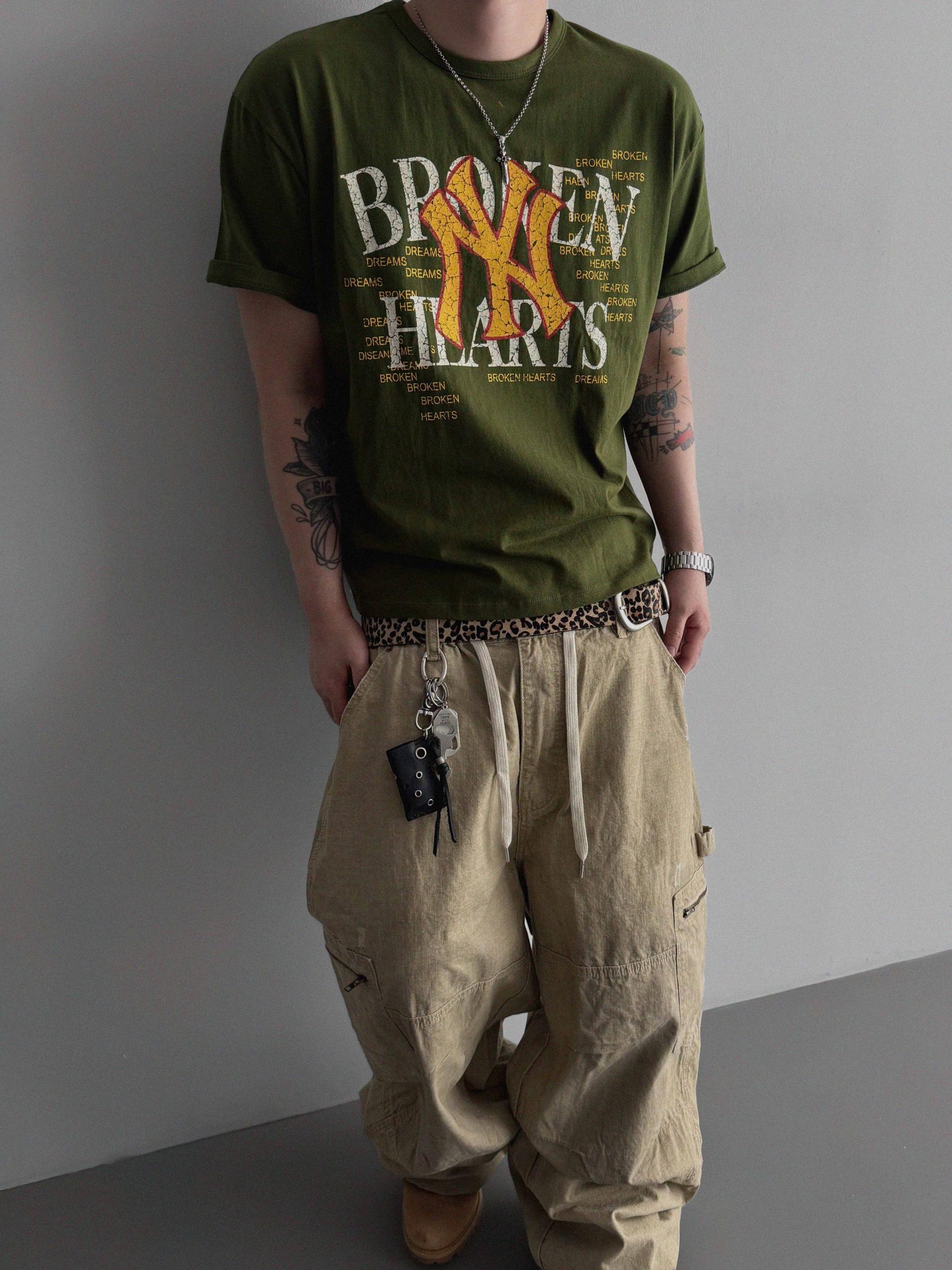 Vintage wide work pants