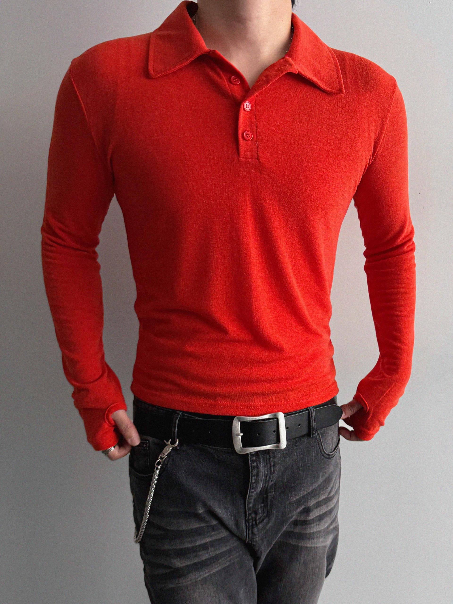 Blank slim warmer collar t