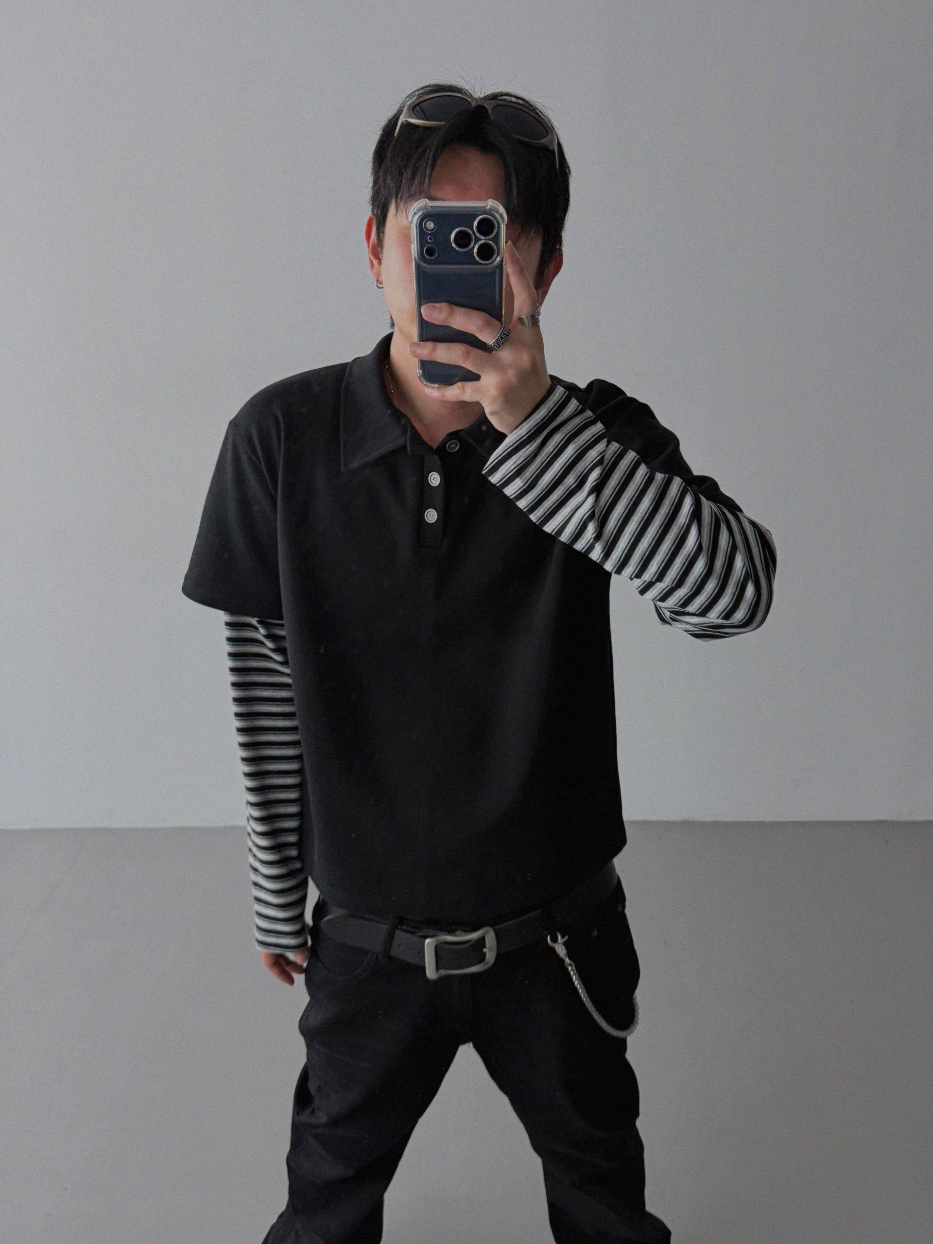 Shadow layered crop PK t