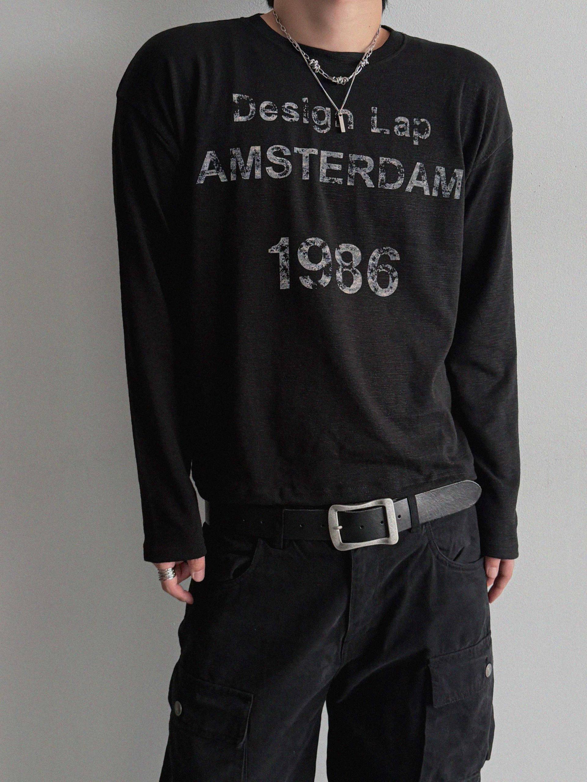 Lap slub crop t