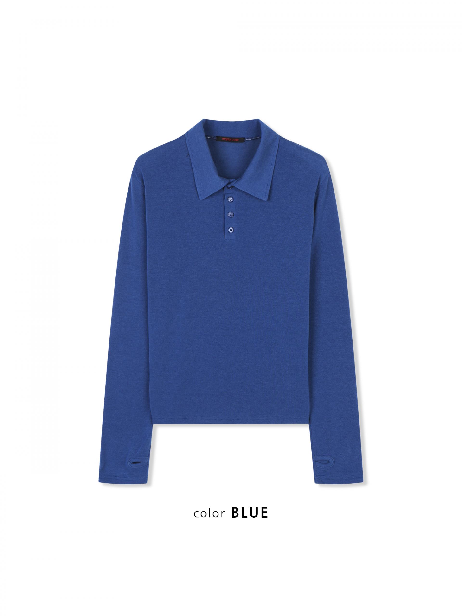 Blank slim warmer collar t