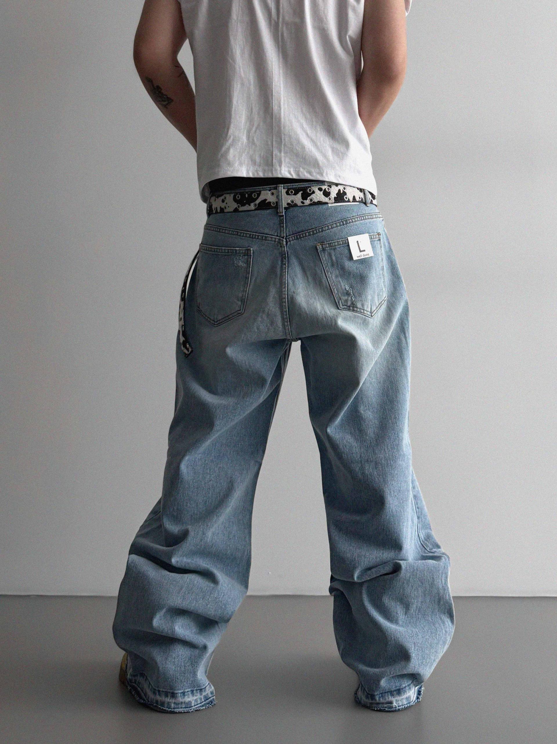 Charlene destroyed ice jeans