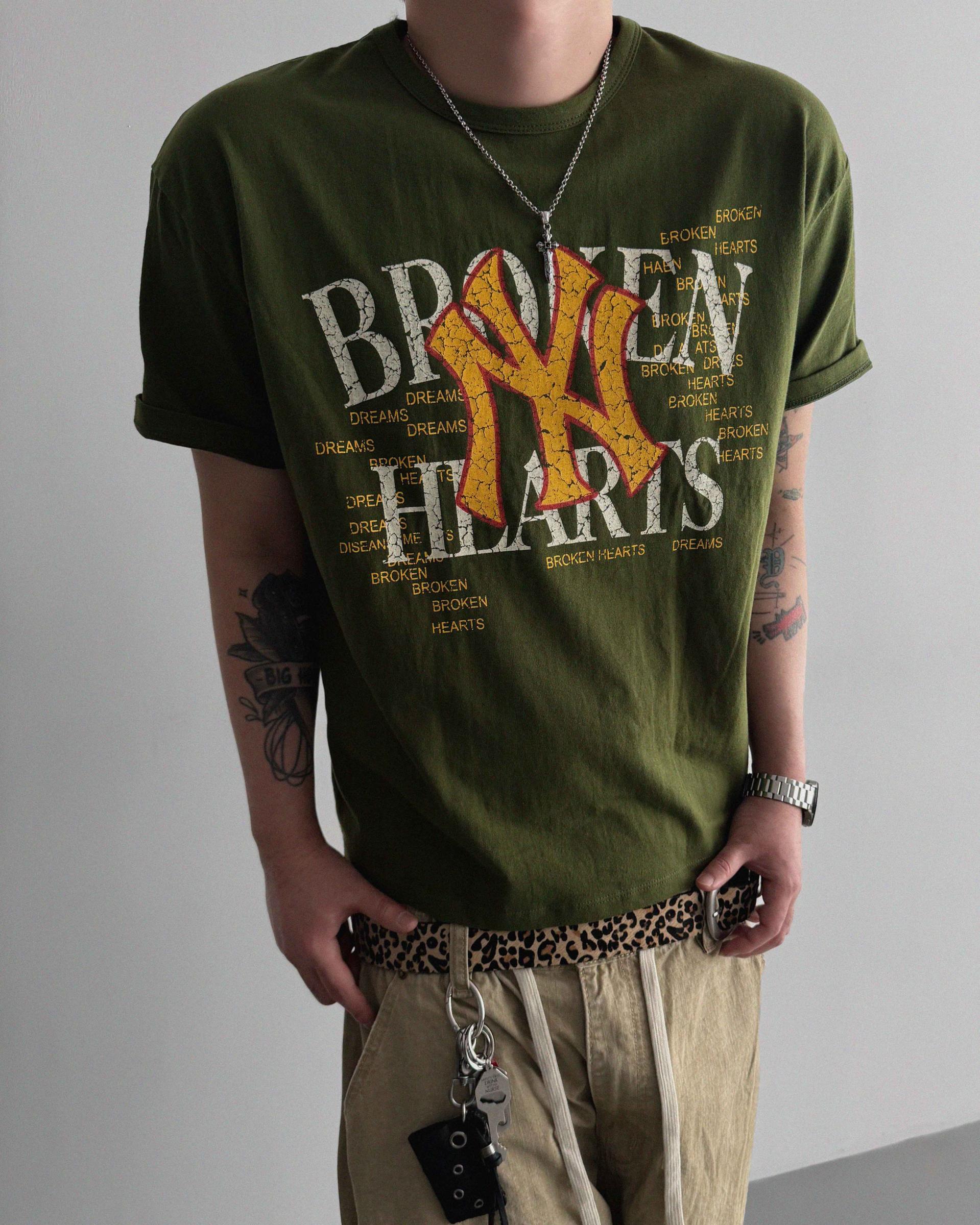 Broken crop half t