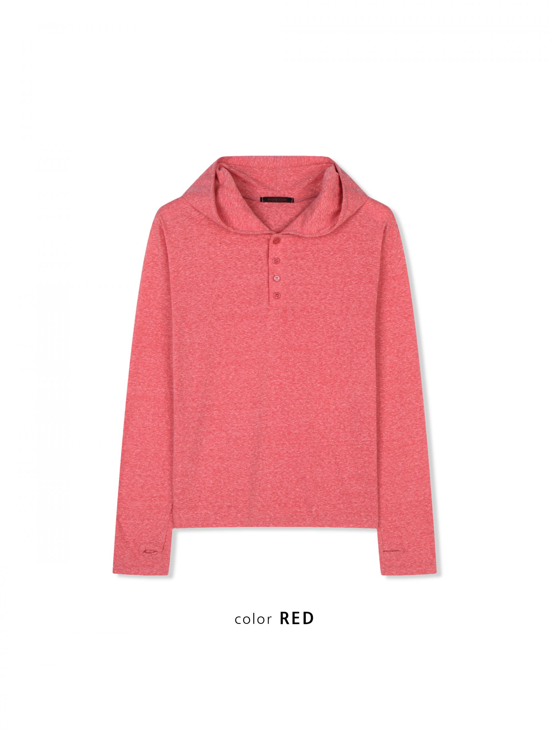 After henry neck warmer hoodie t