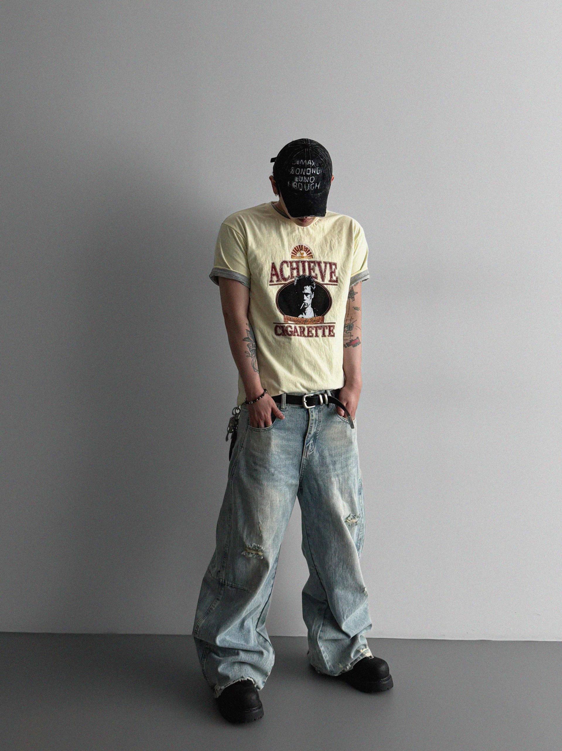 Frick damage denim pants