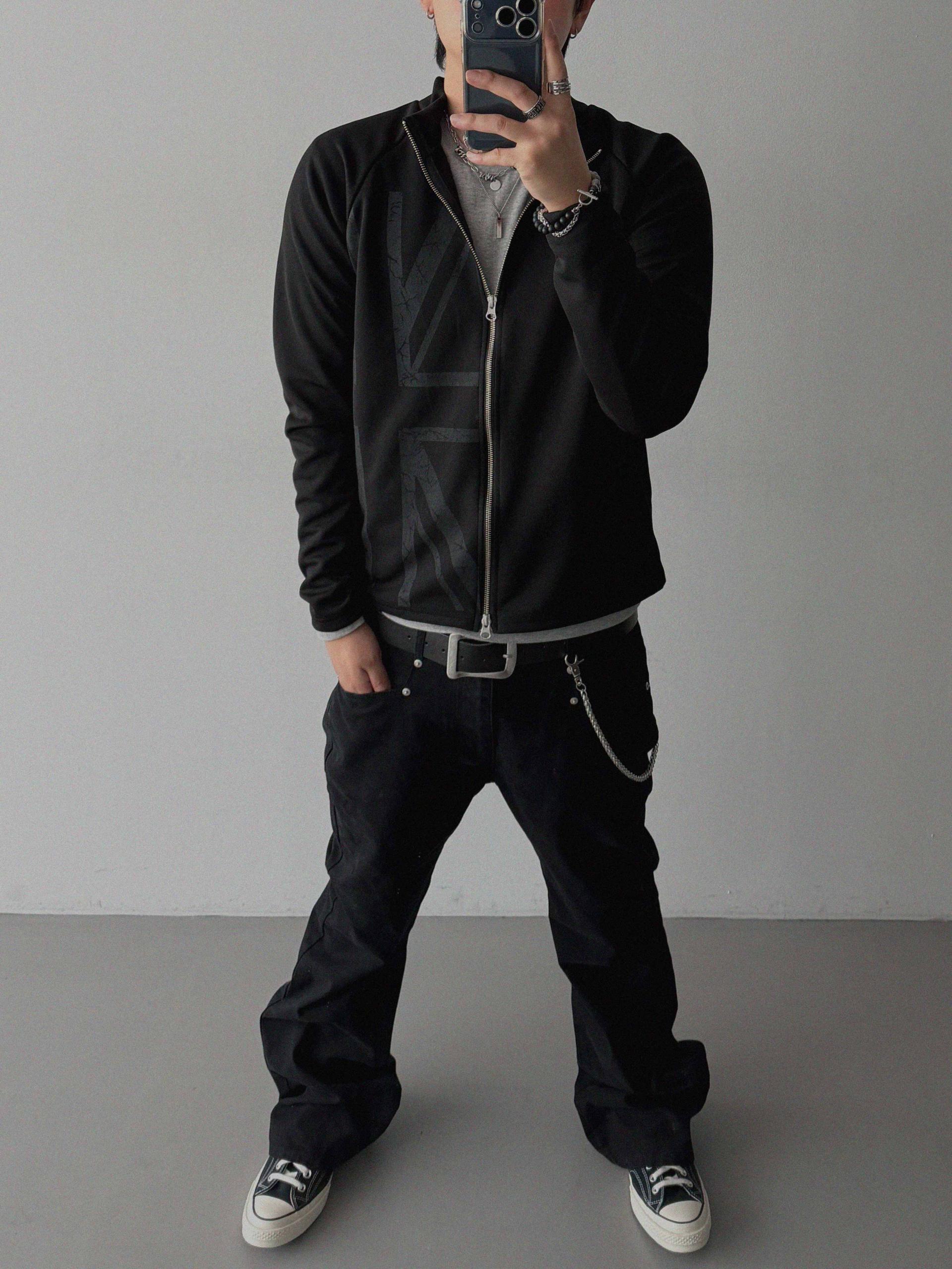 England slim jersey zip-up