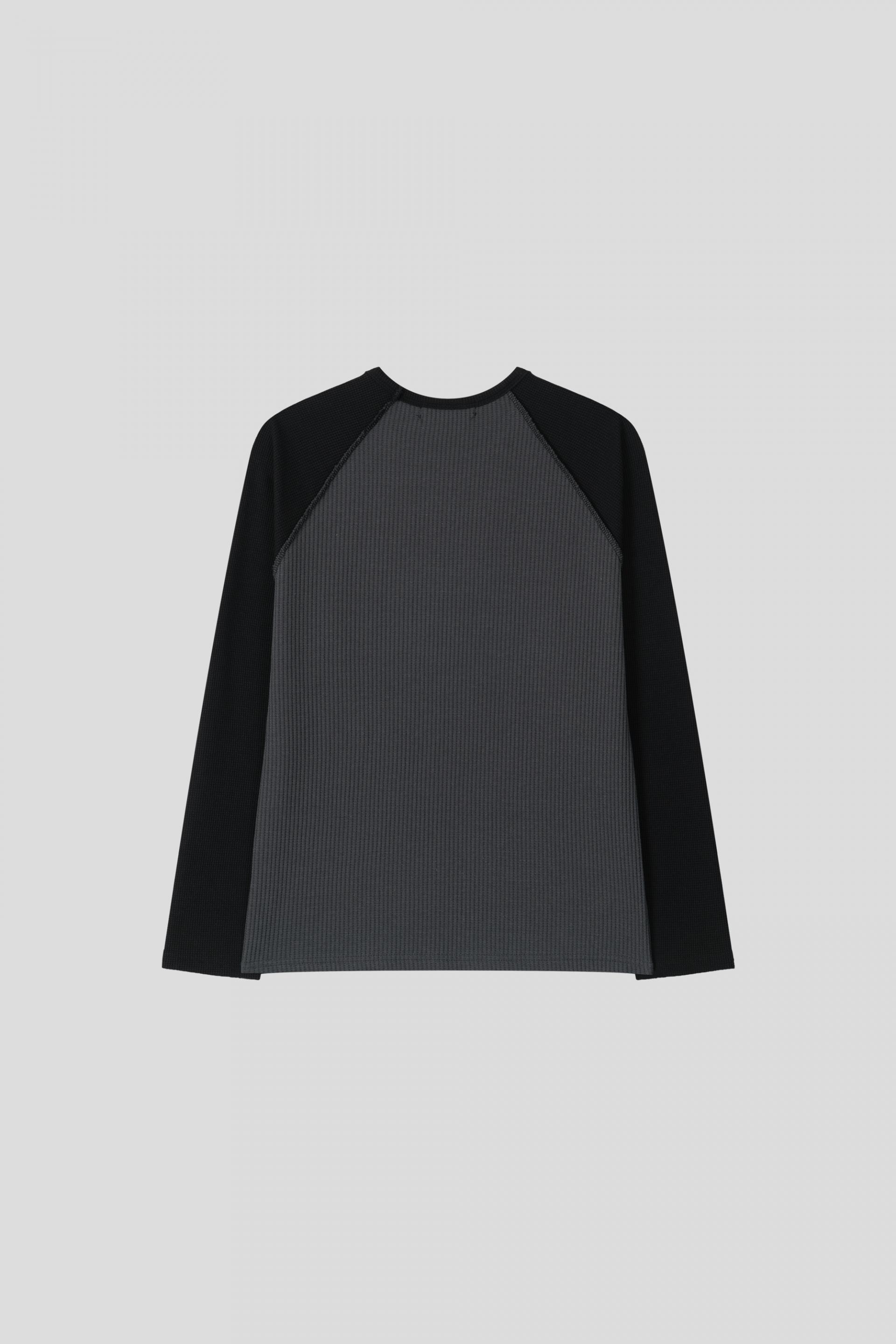 Tukhines waffle slim raglan t