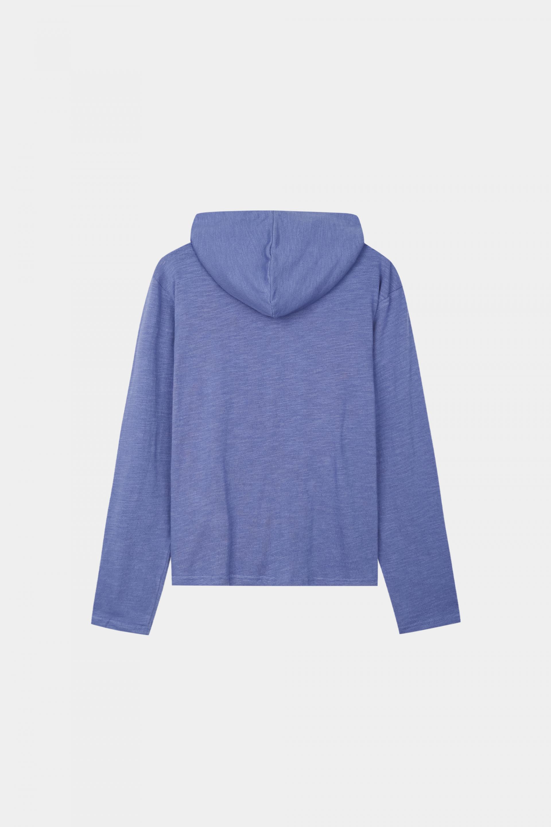 Heize crop hood zip-up