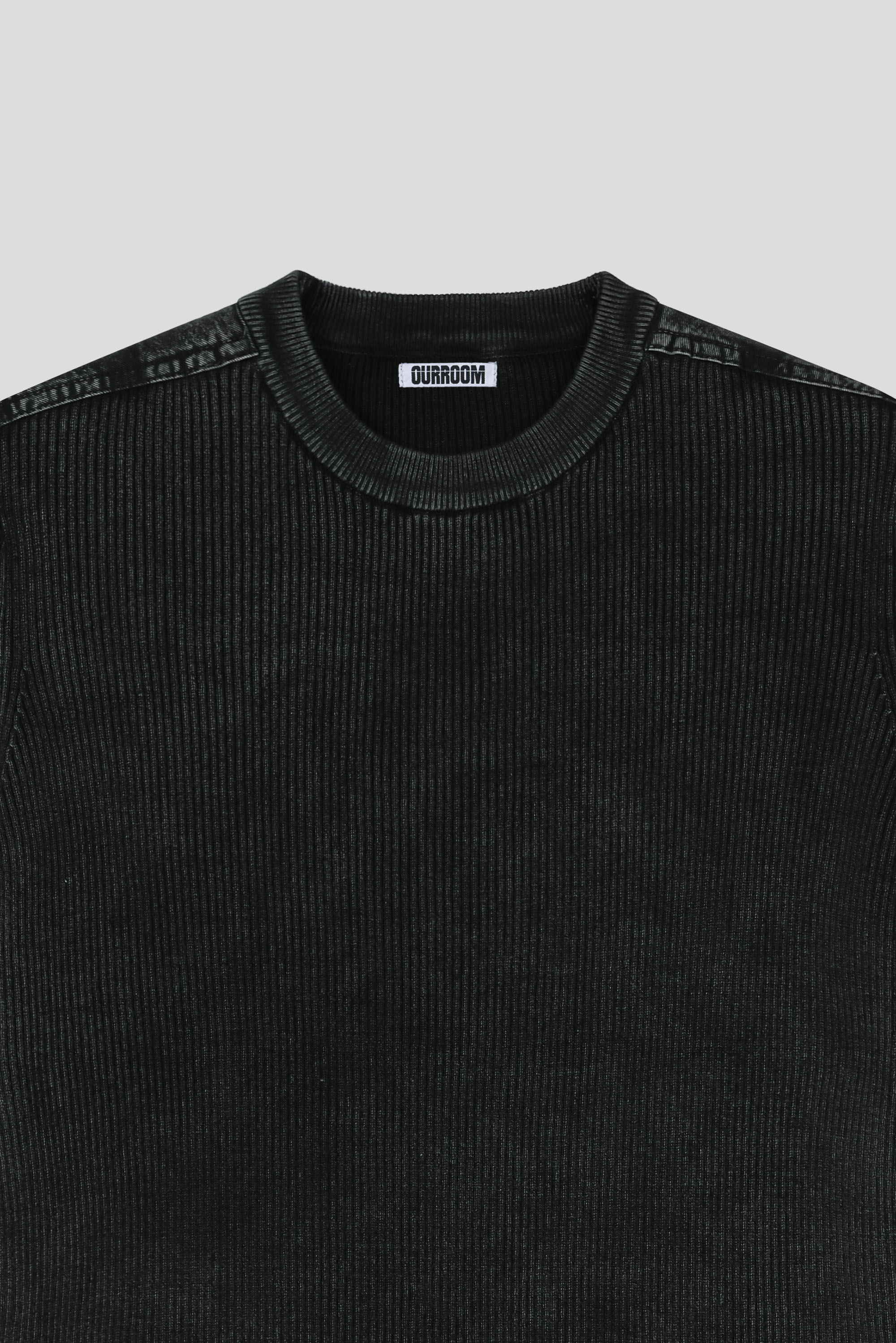 Pigment panel slim half knit