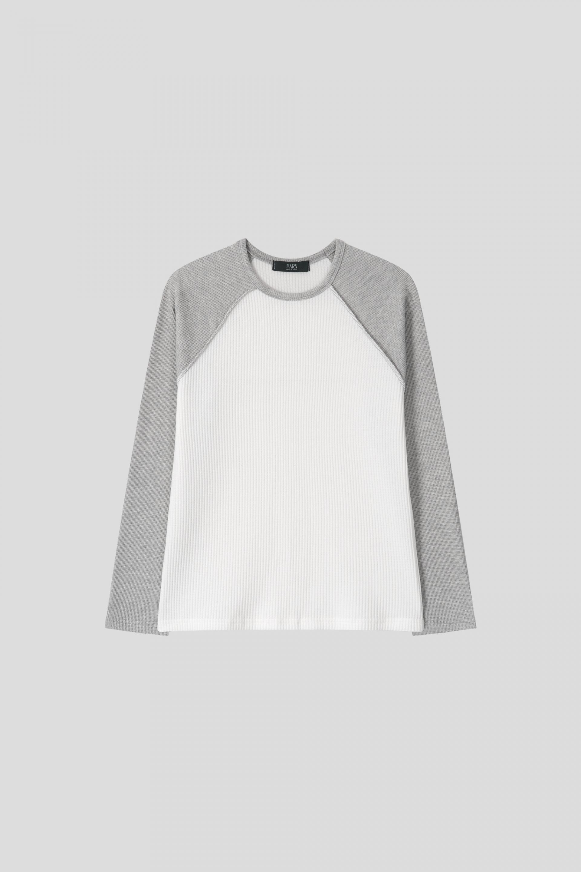 Tukhines waffle slim raglan t