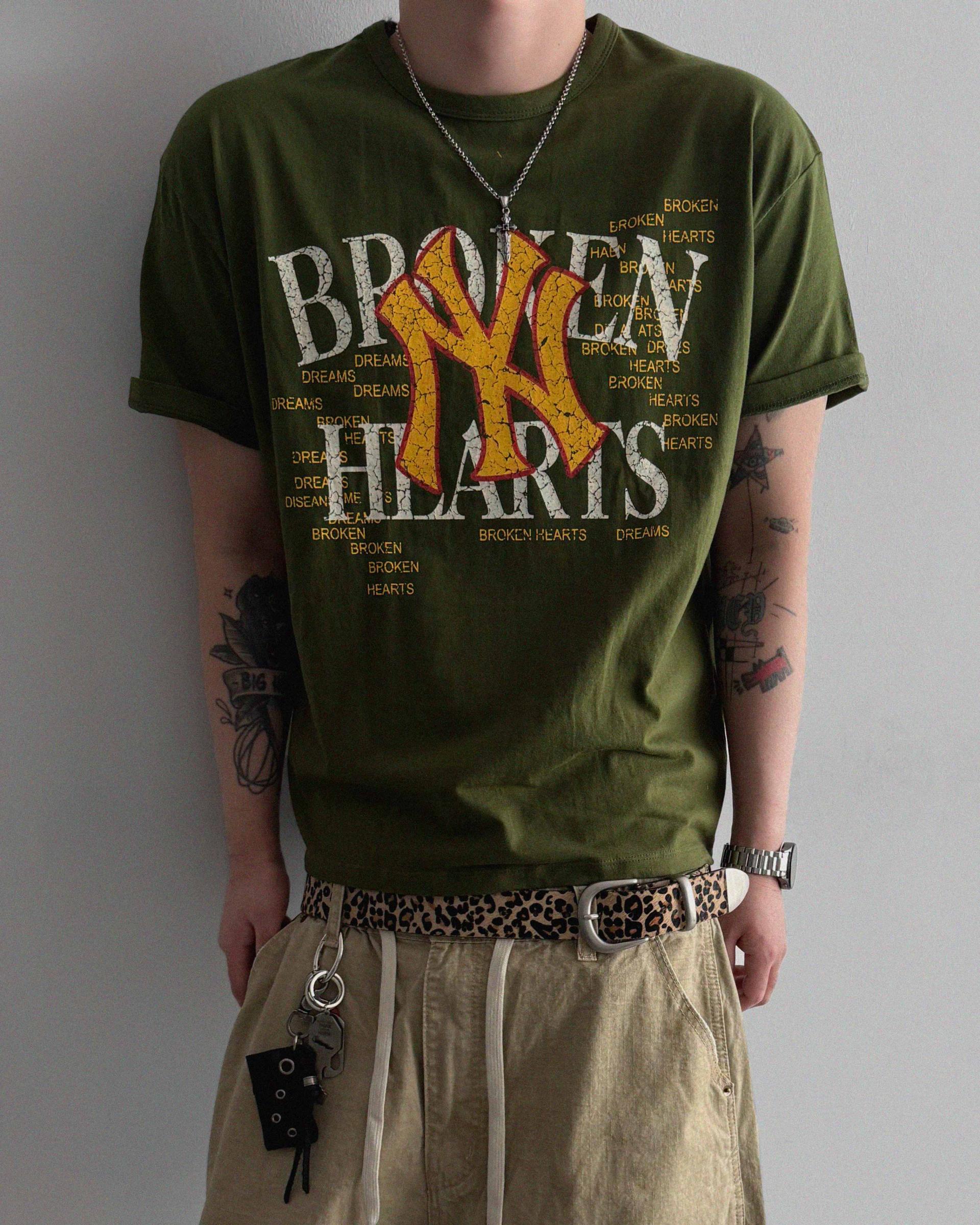 Broken crop half t