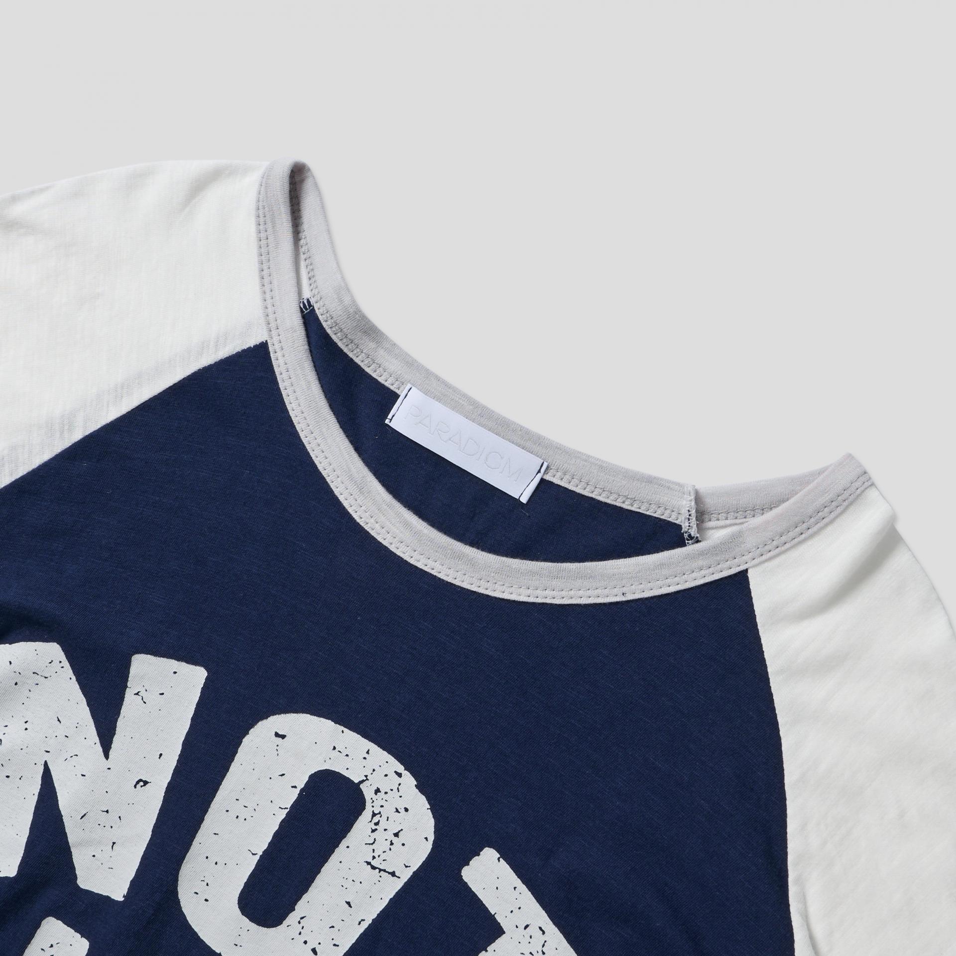 Not raglan ringer crop t