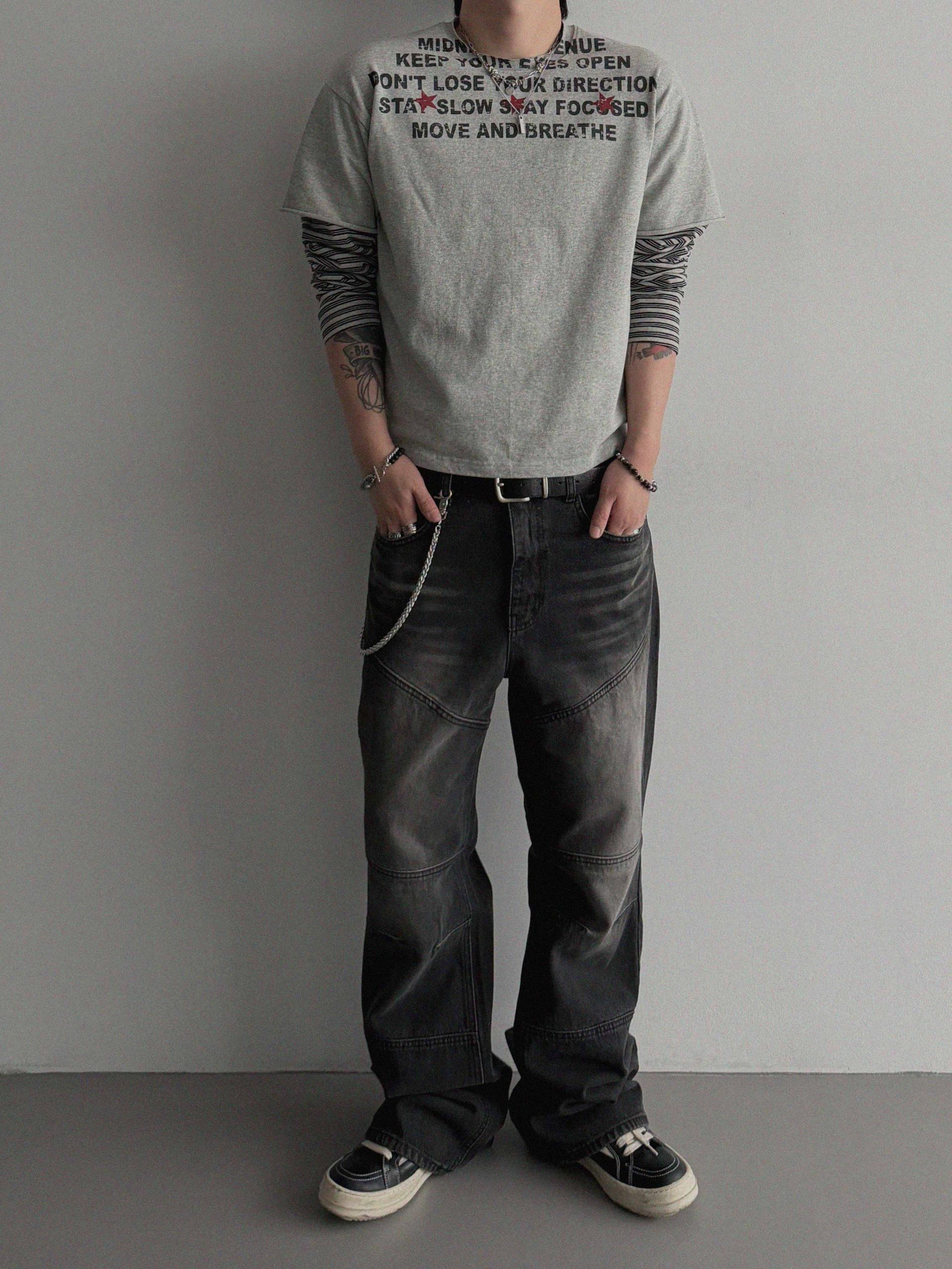 Avenue layered crop t
