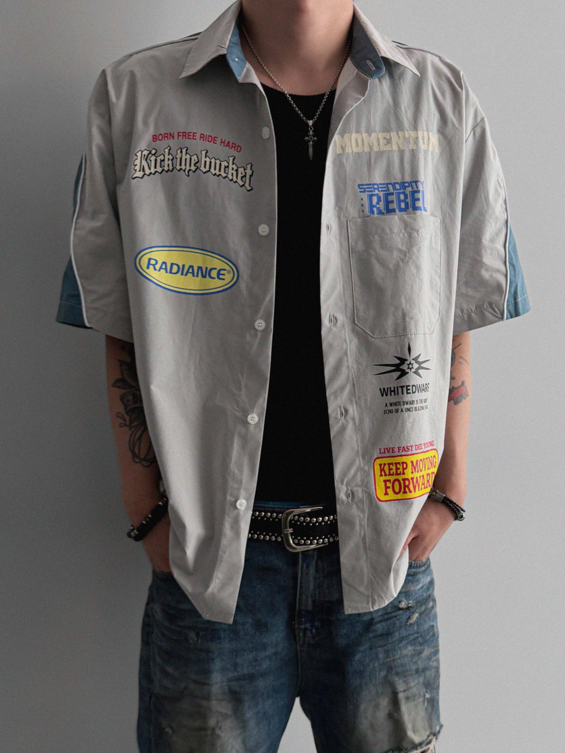 Mechanic over half shirt