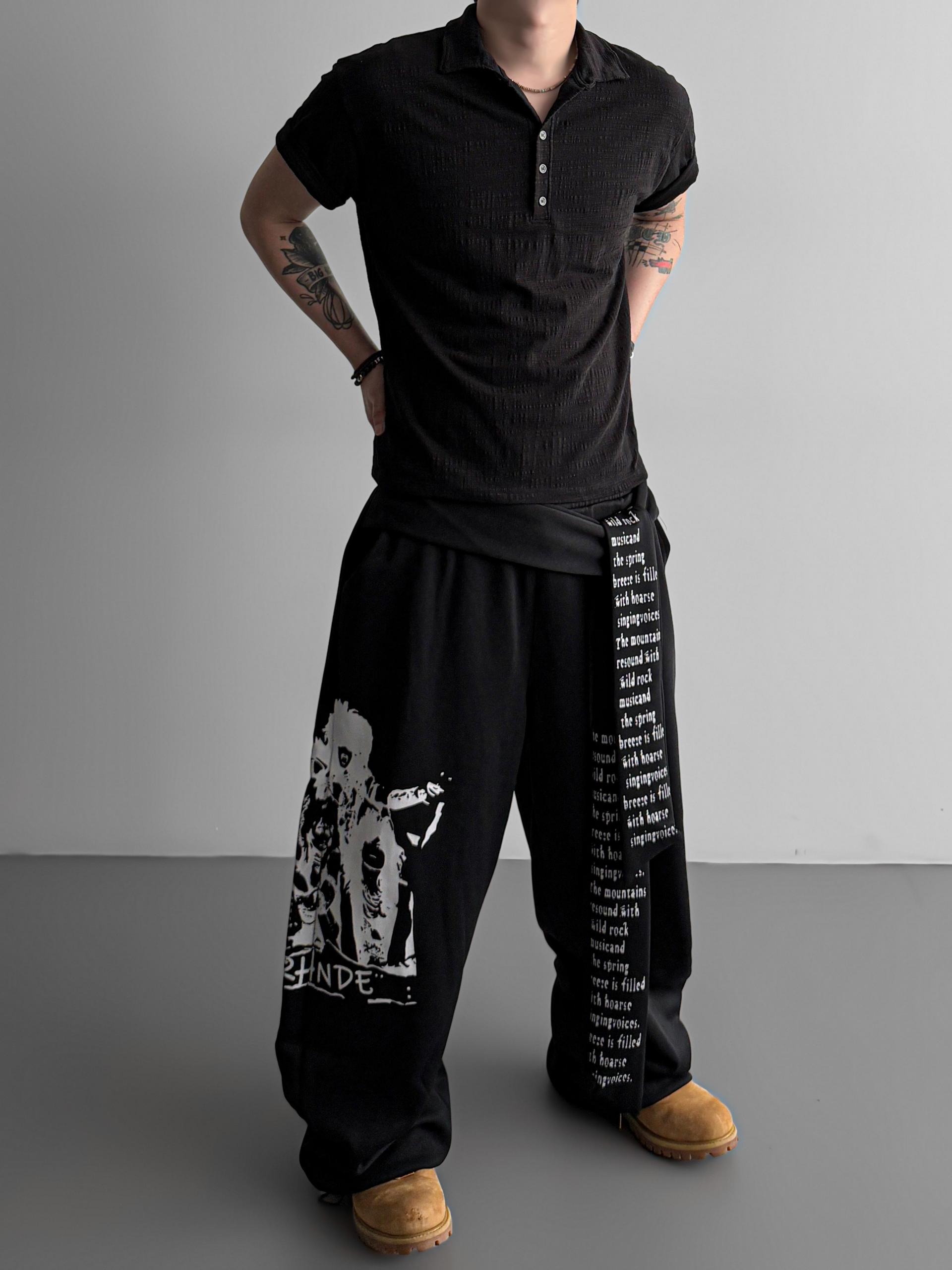Slub collar half t