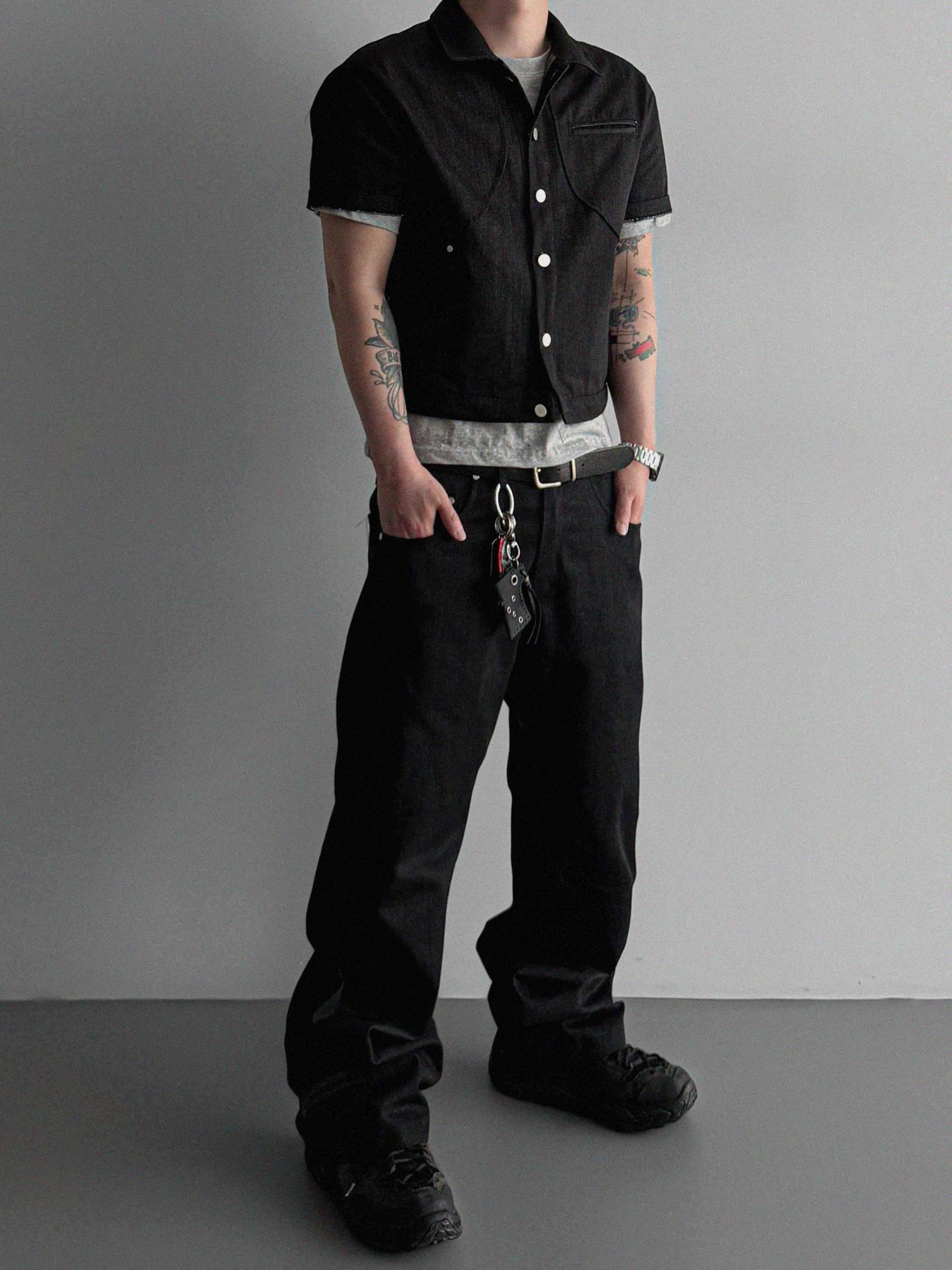 Core non fade crop half jacket