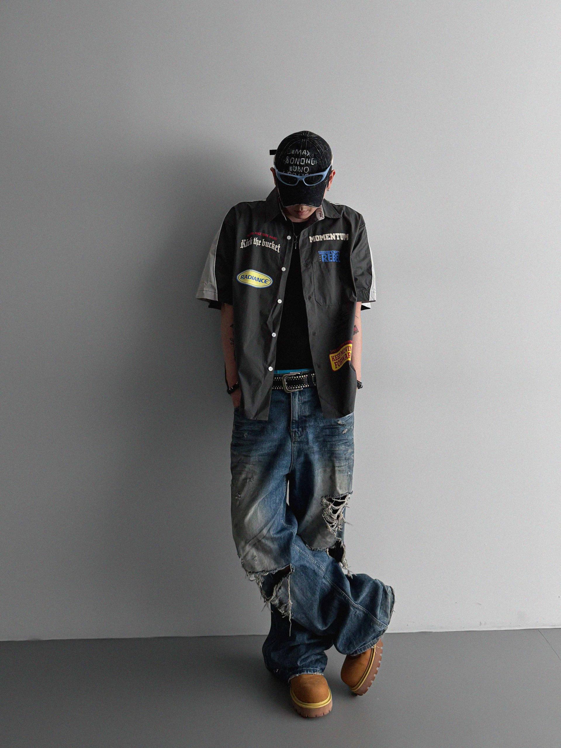 Mechanic over half shirt