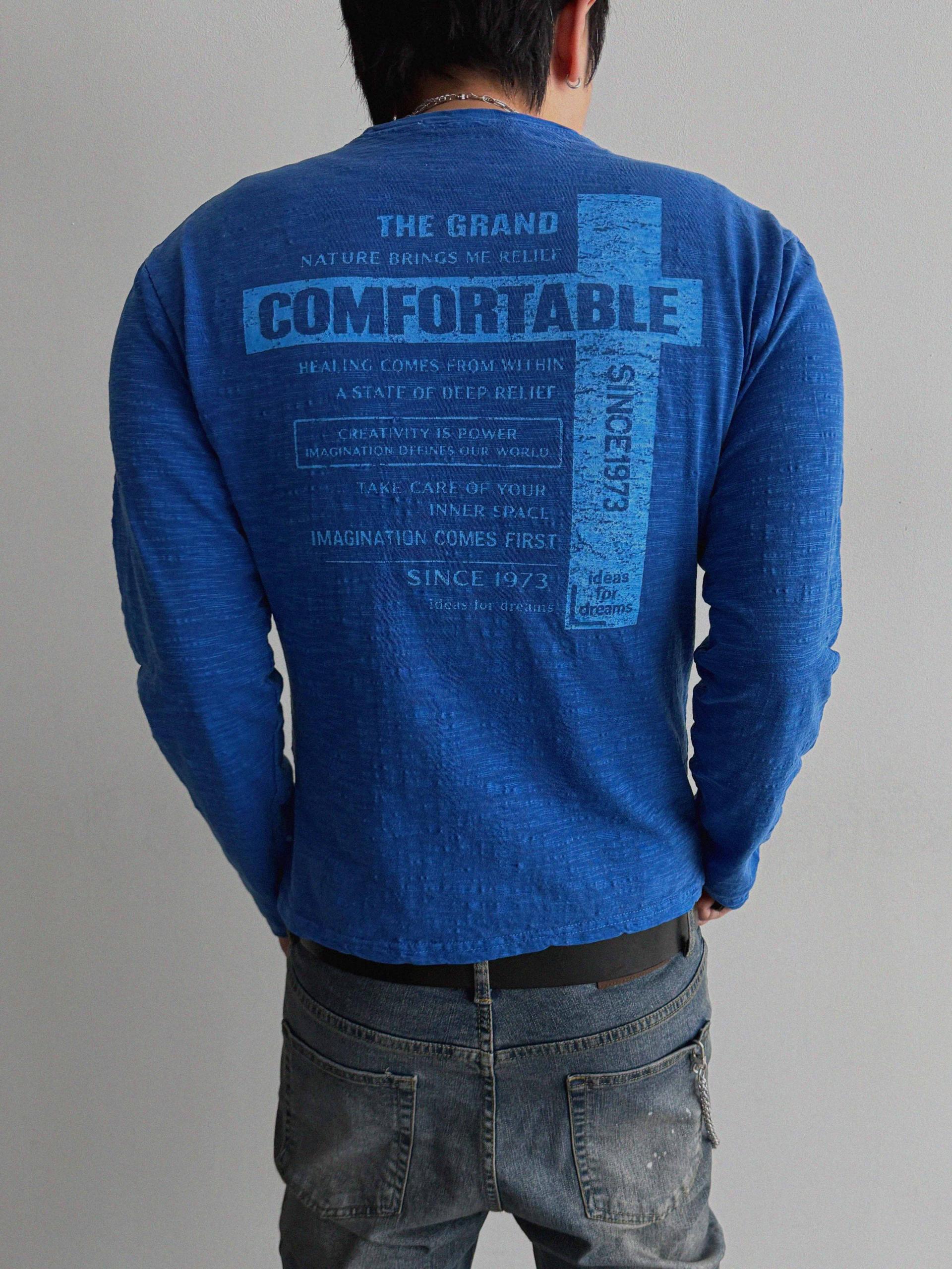 Comfort pigment slub slim t