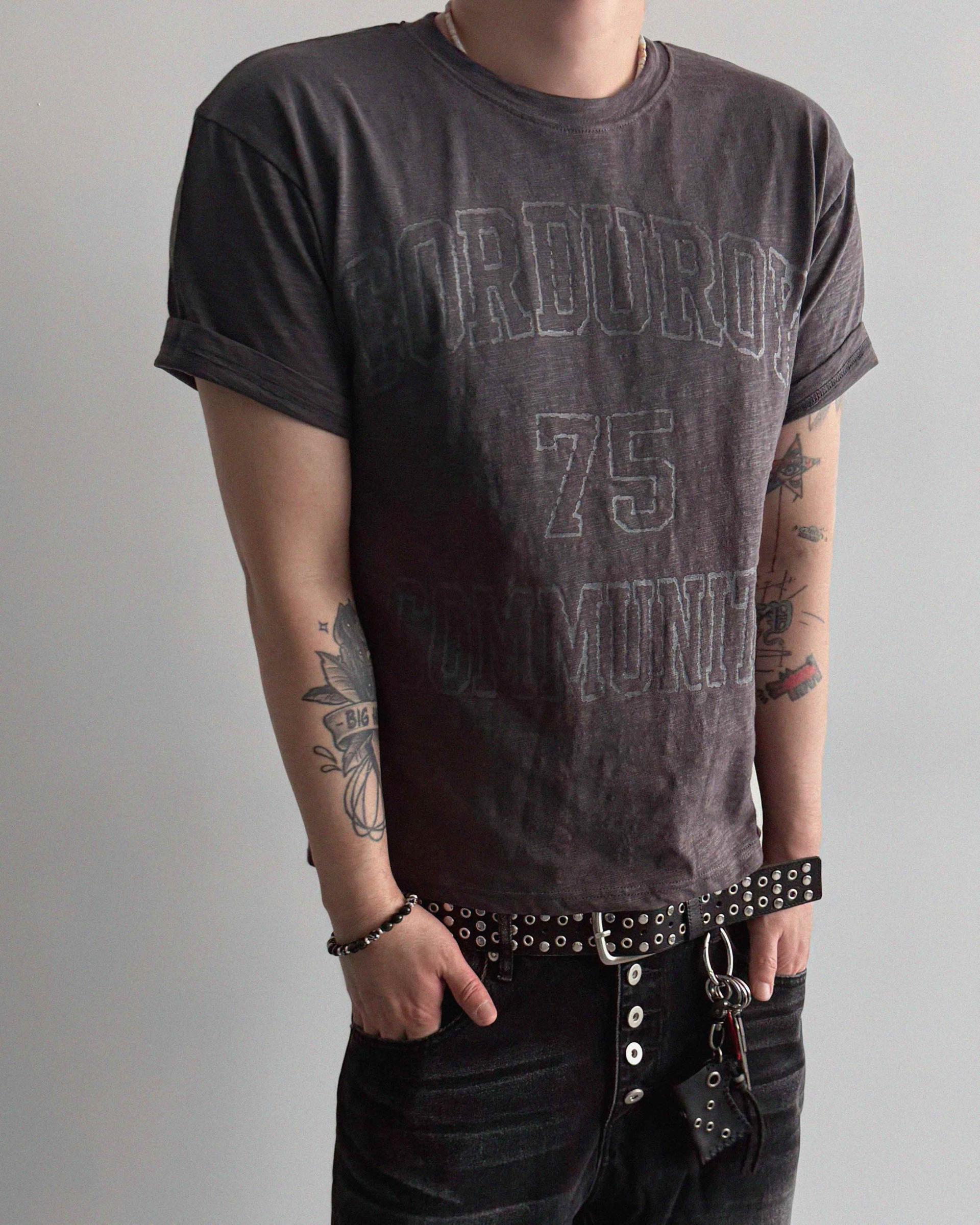 Community slub crop half t