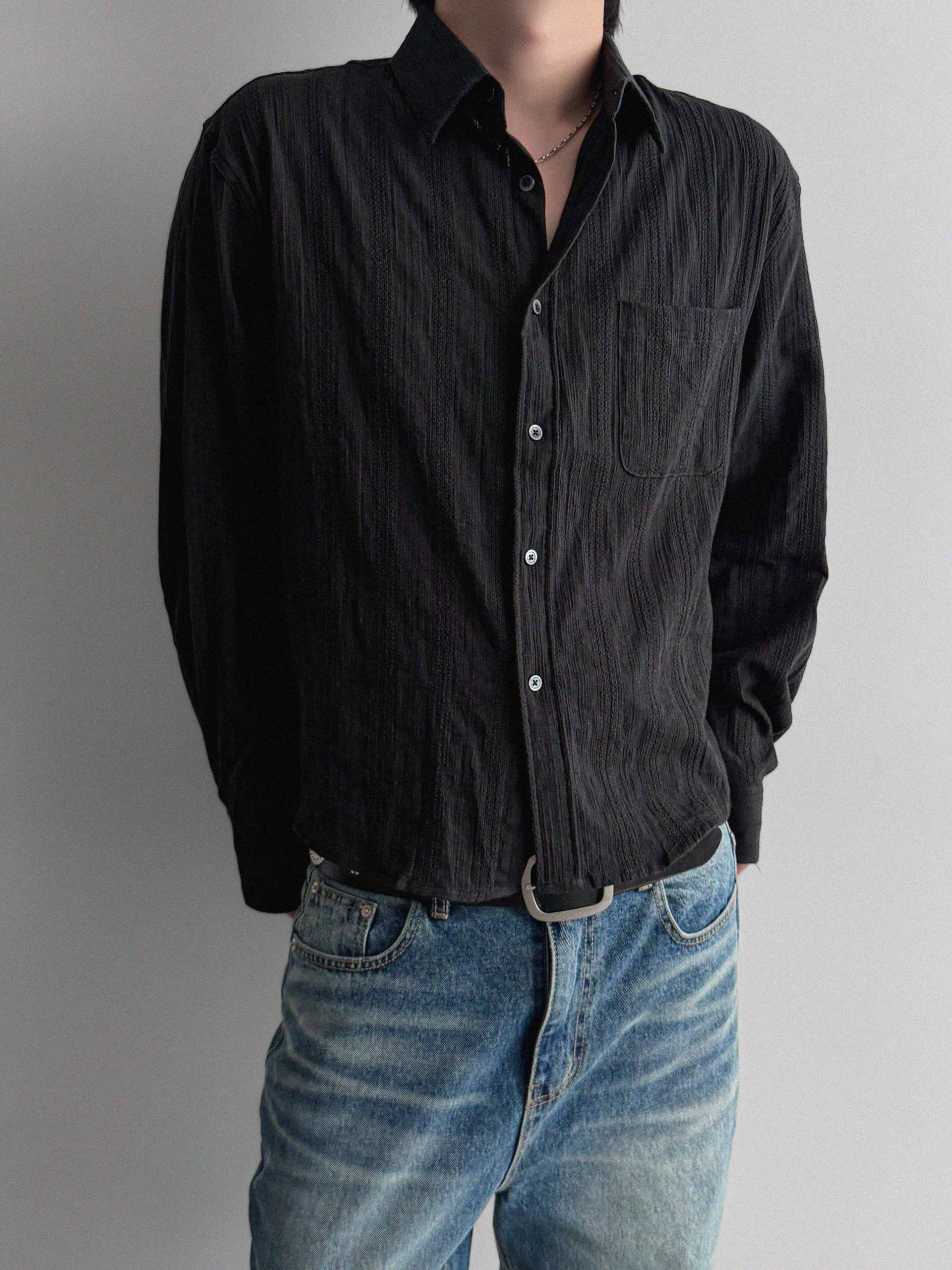 Dress crop shirt