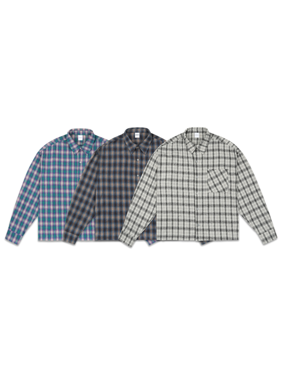 Opal crop check shirt