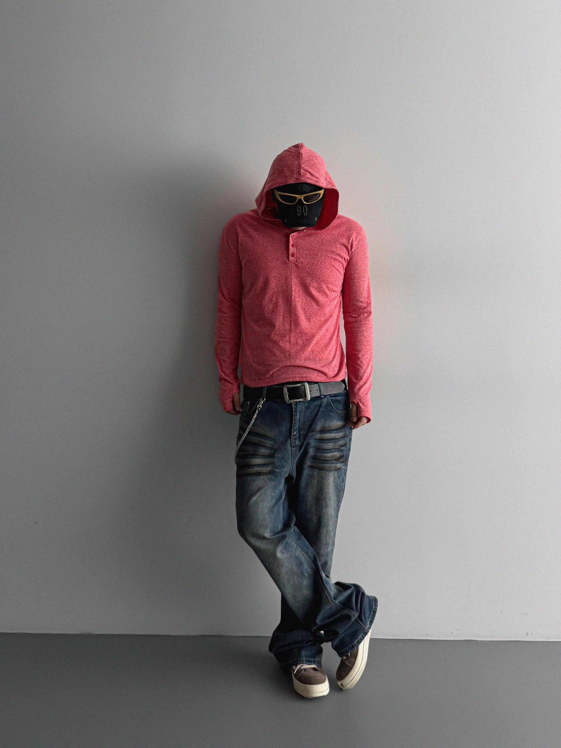 After henry neck warmer hoodie t