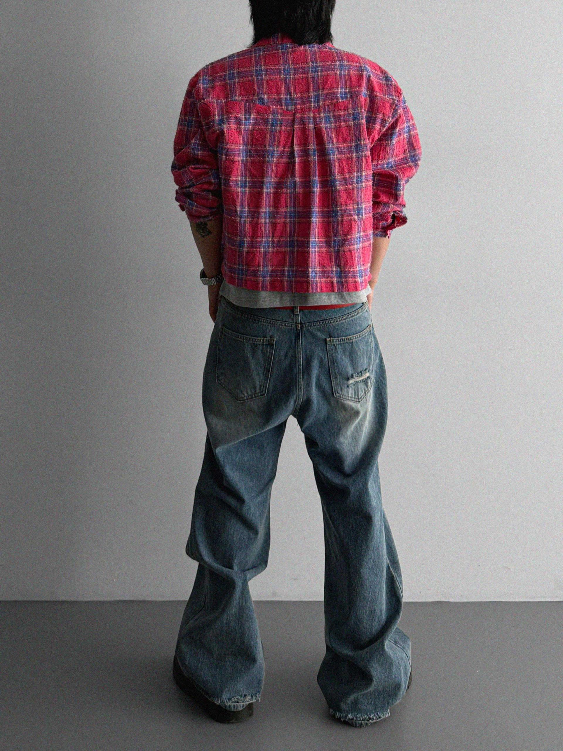 Nova crop check shirt