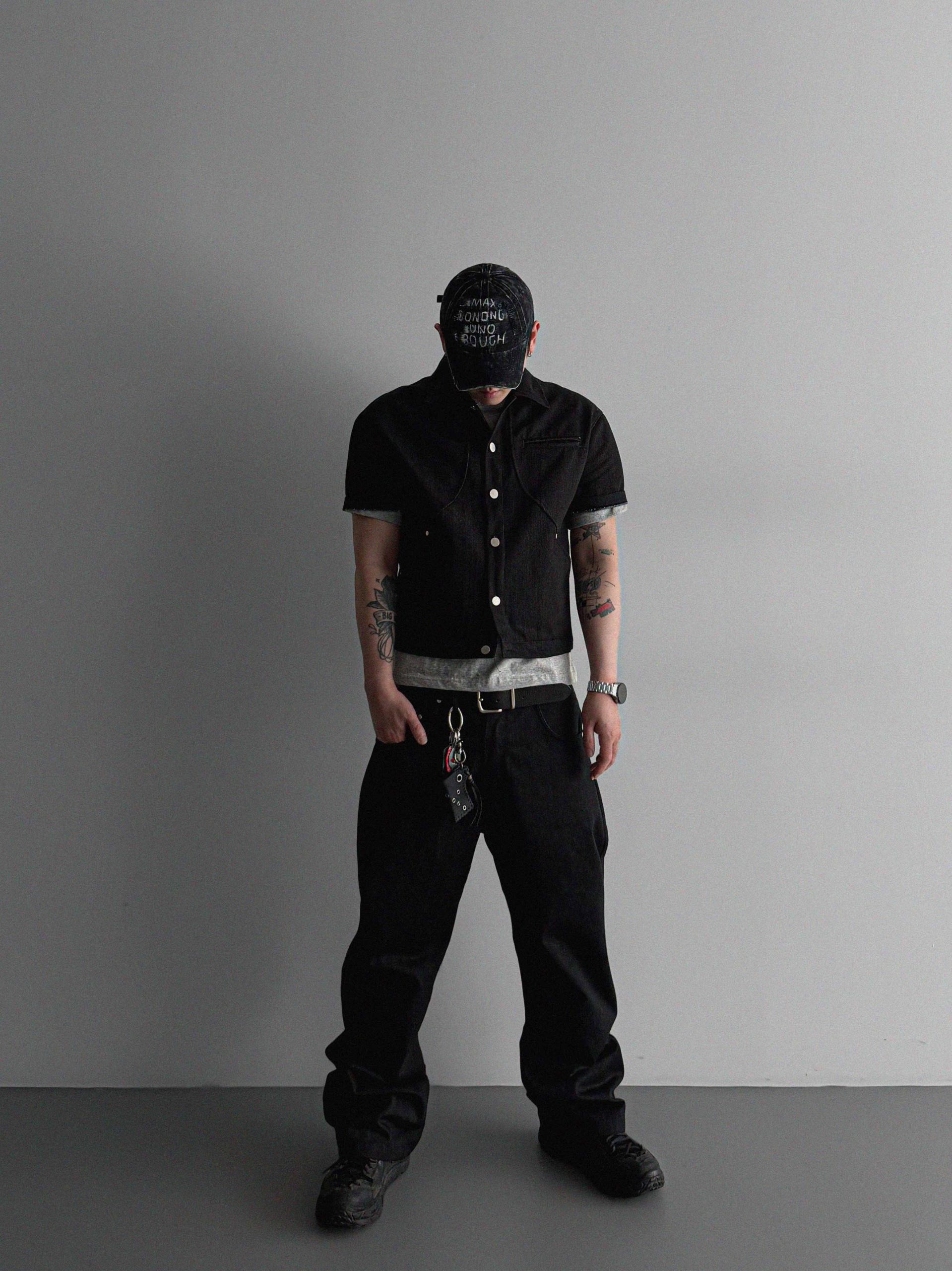 Core non fade crop half jacket