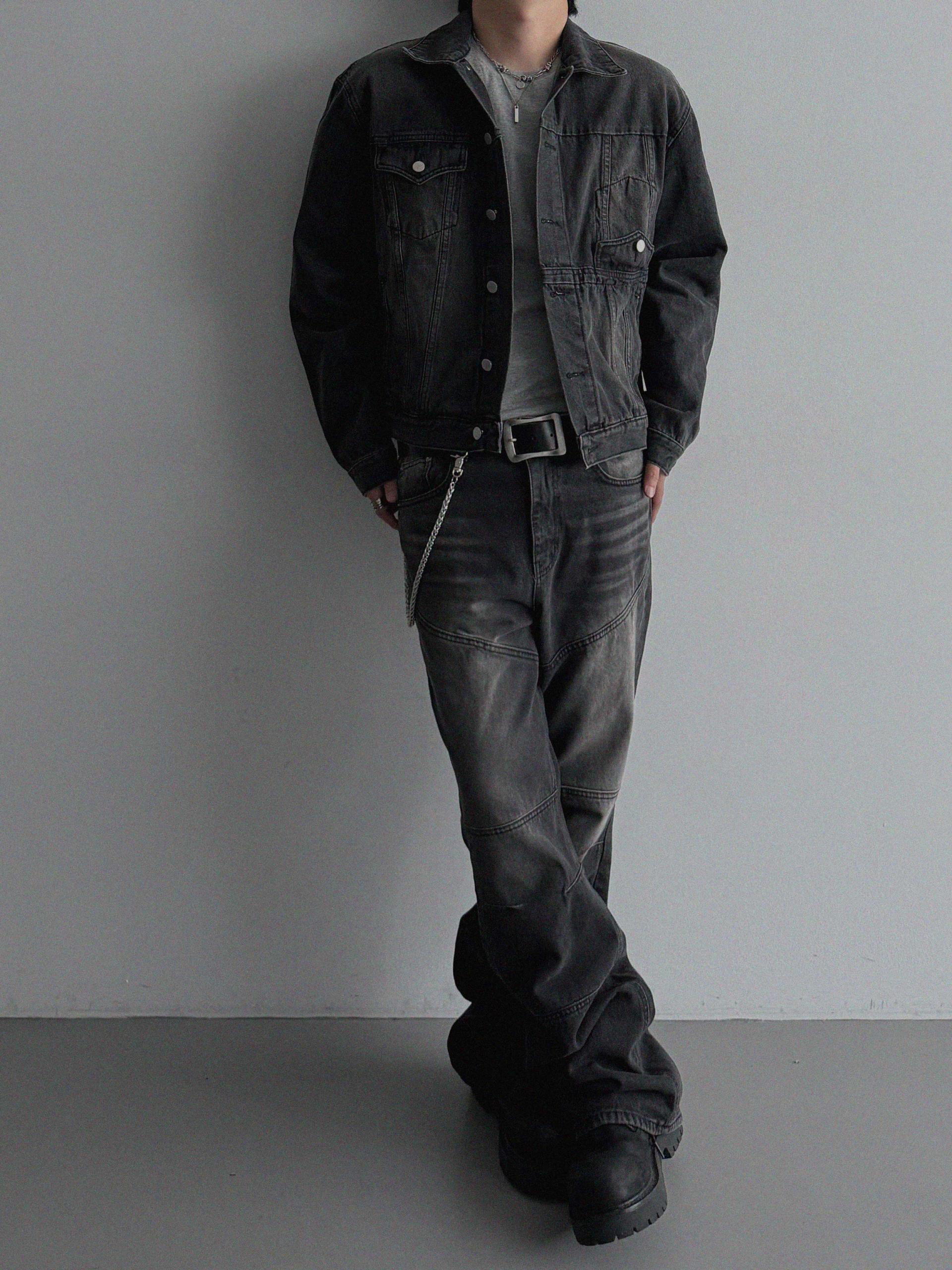 Mabel reverse crop denim jacket