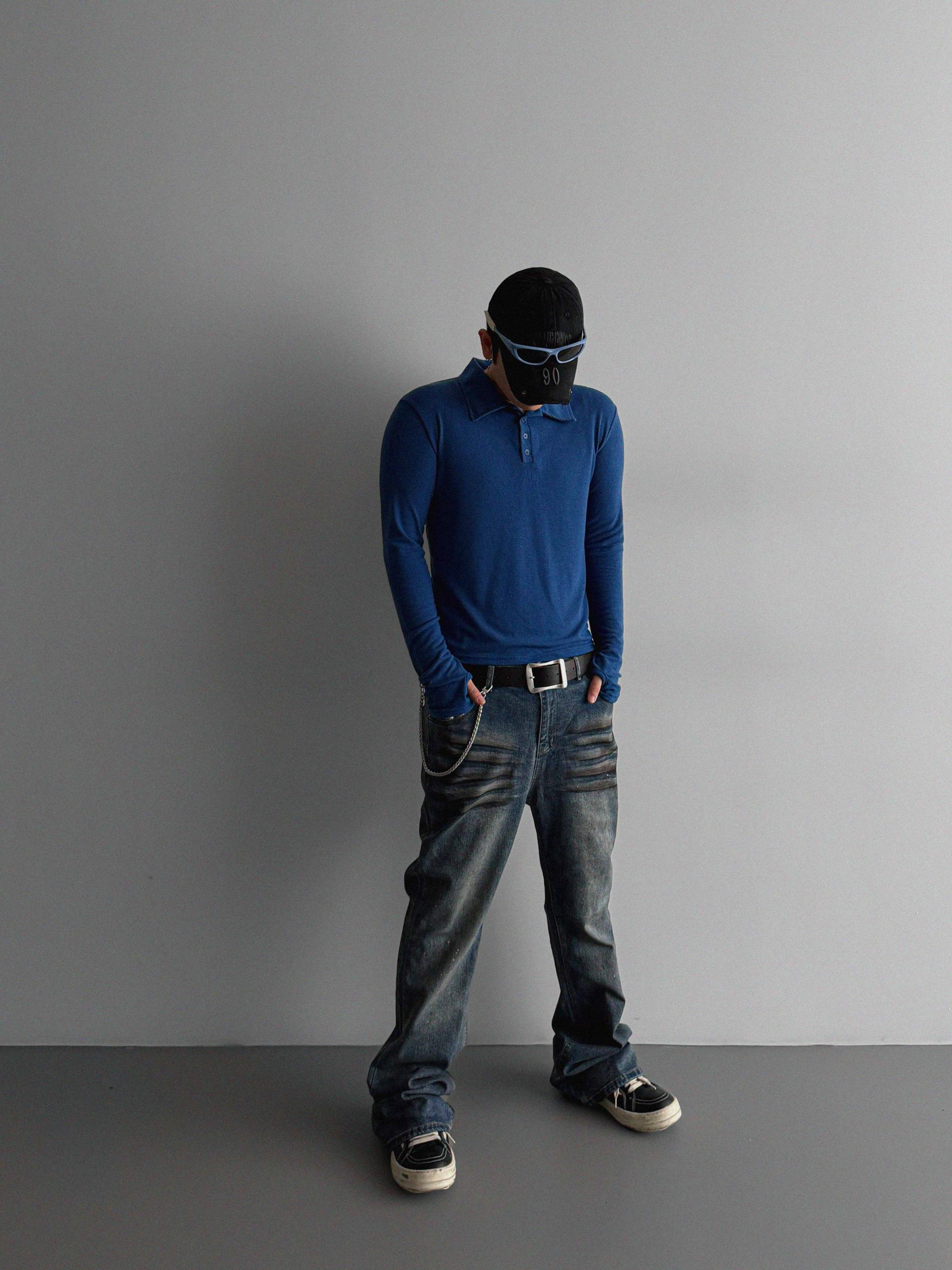 Blank slim warmer collar t
