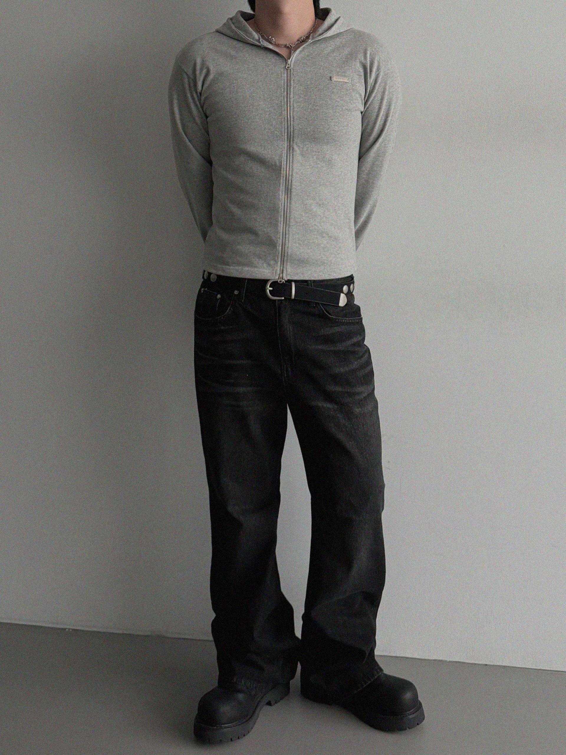 Aether pendant slim hood zip-up