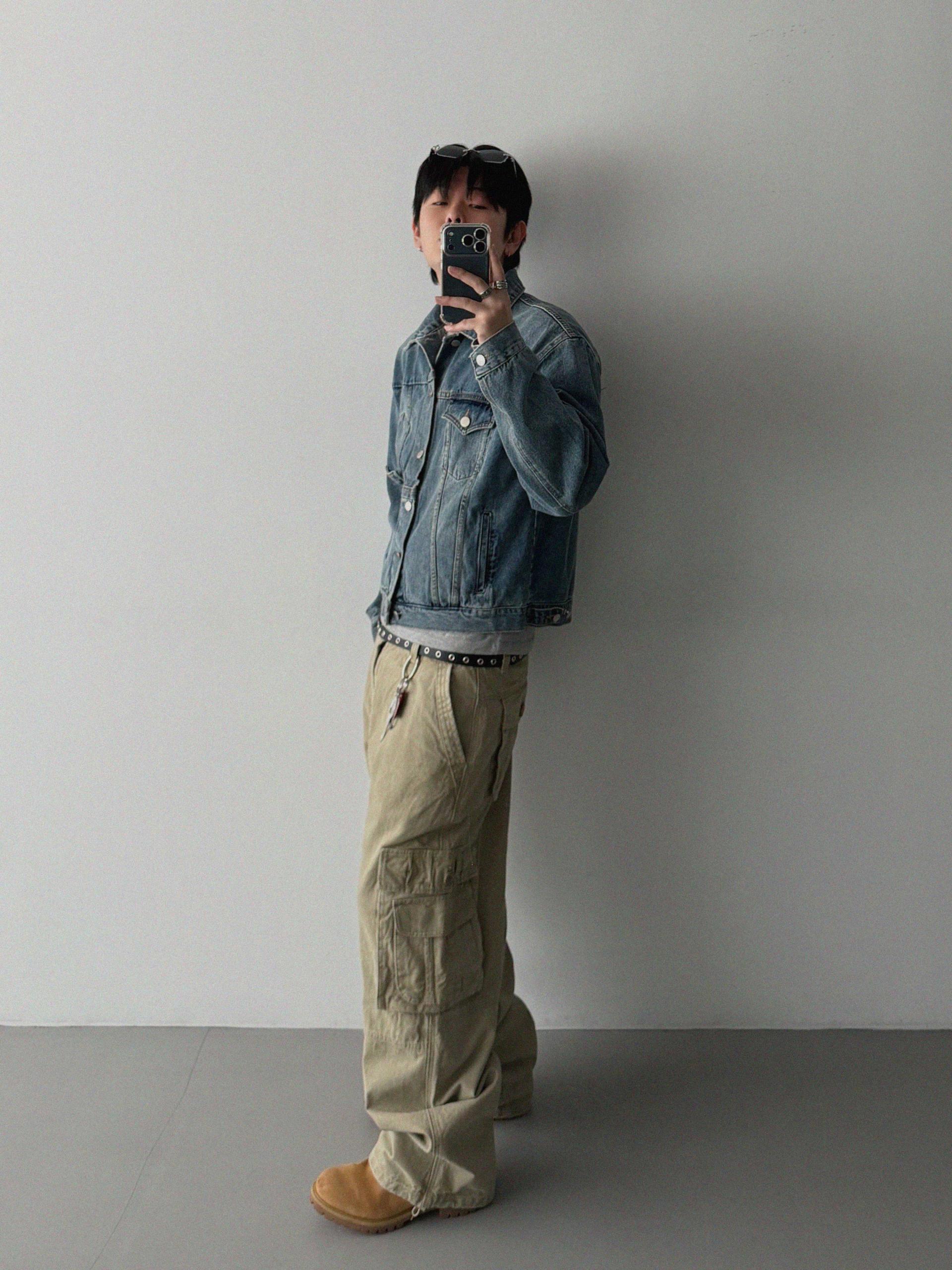 Mabel reverse crop denim jacket