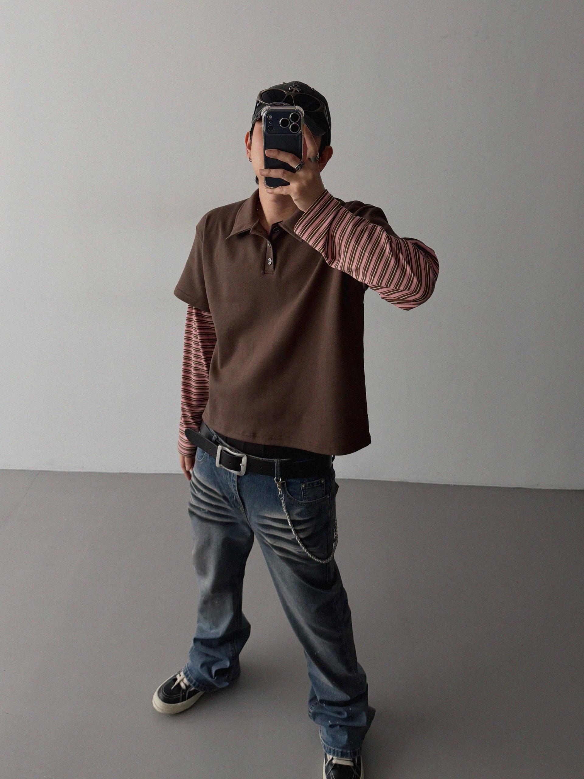 Shadow layered crop PK t