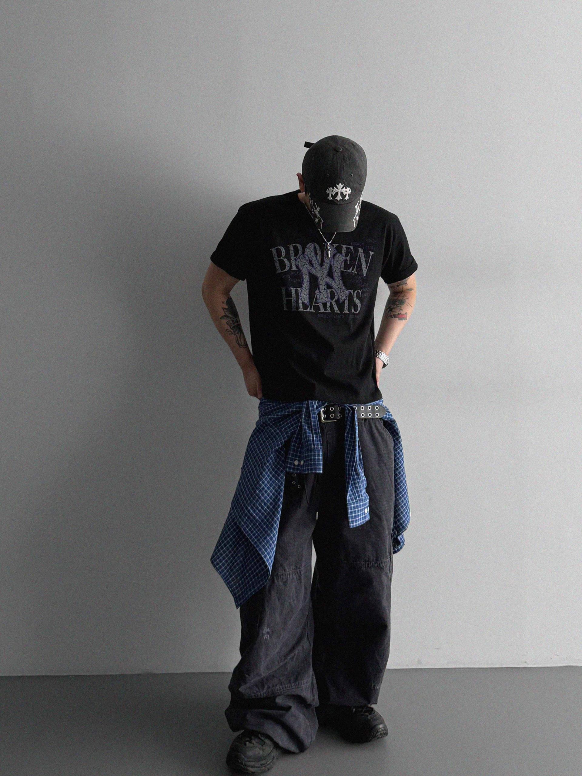 Vintage wide work pants
