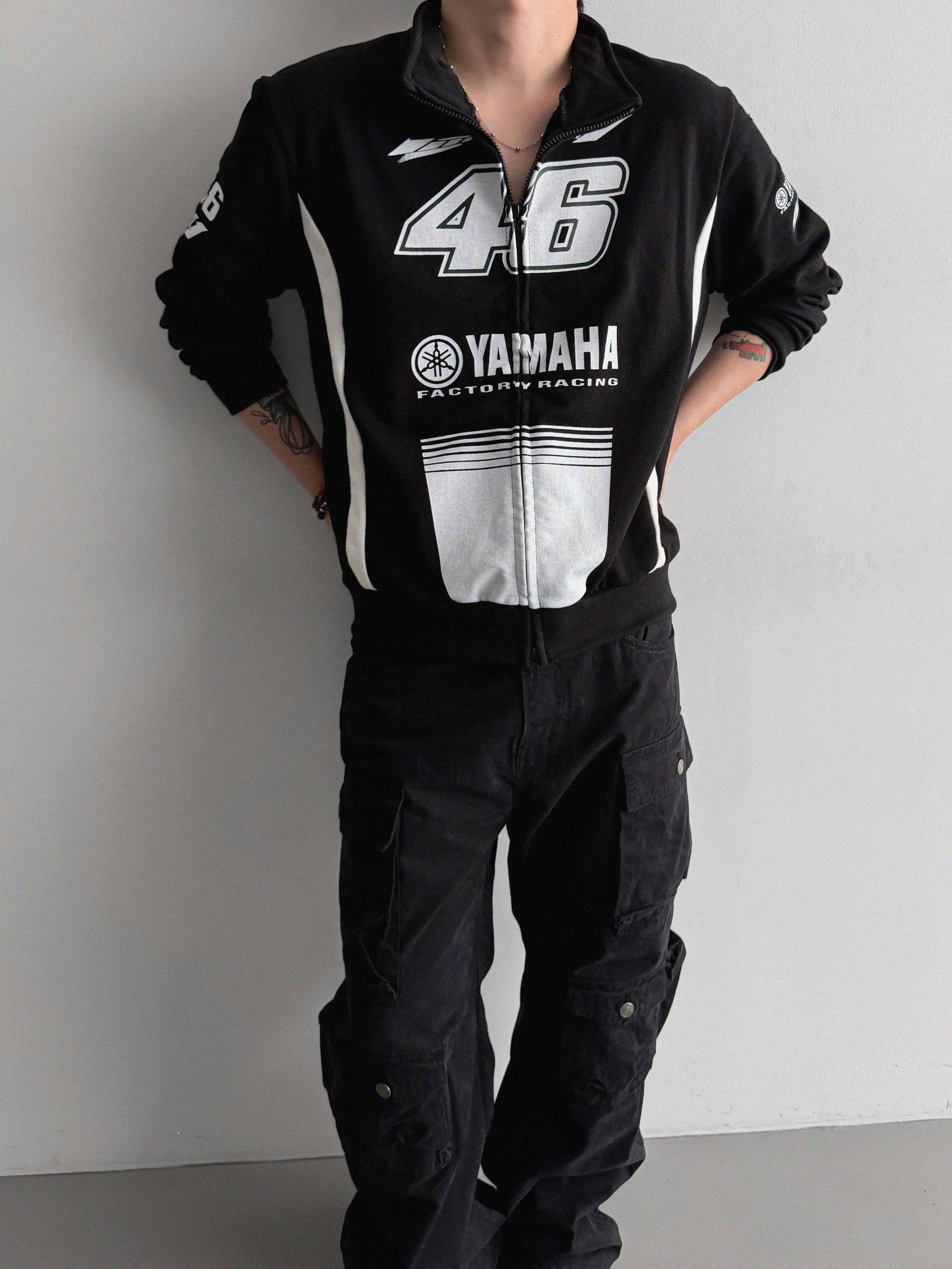 Racing print zip-up