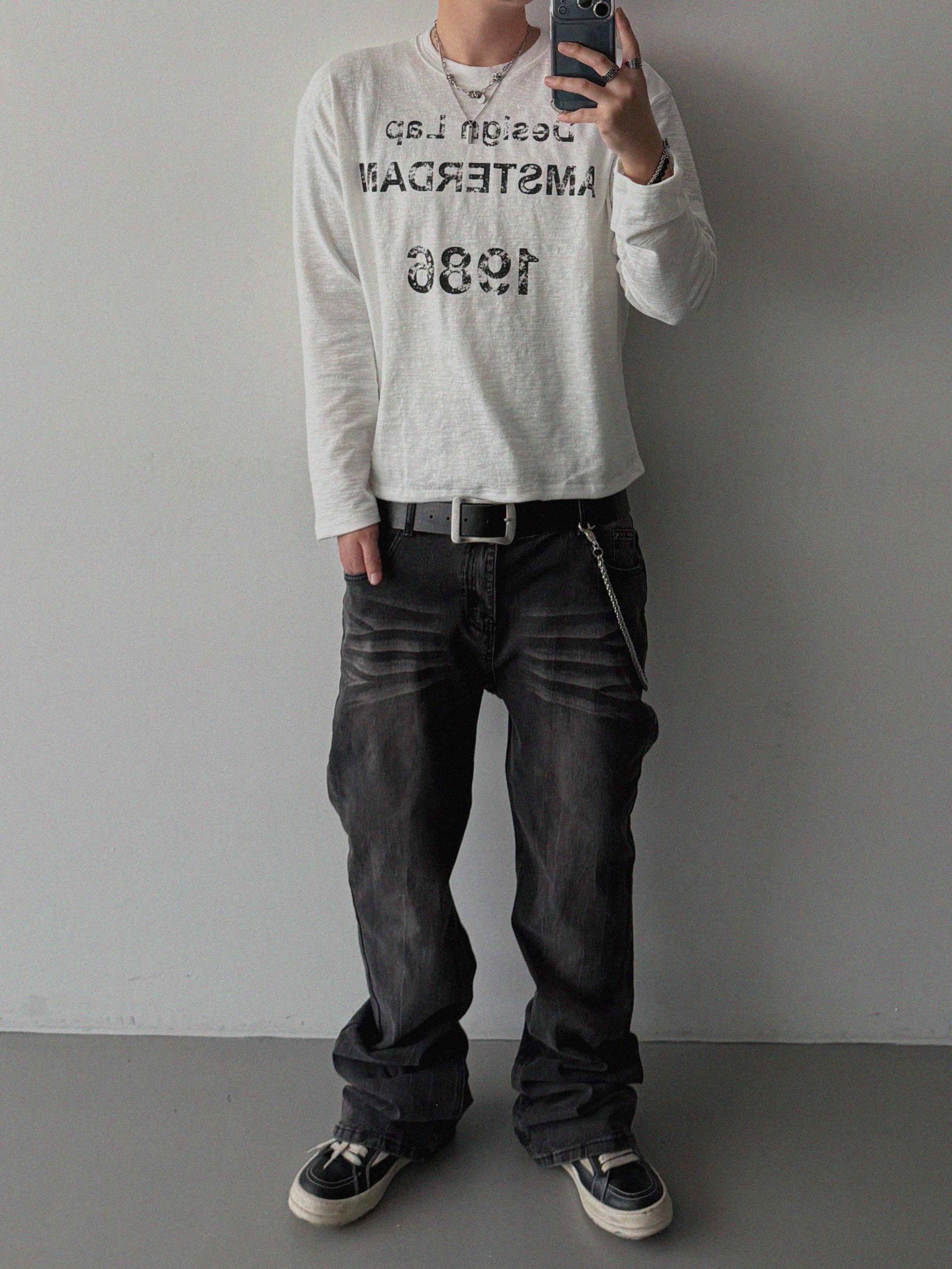Lap slub crop t