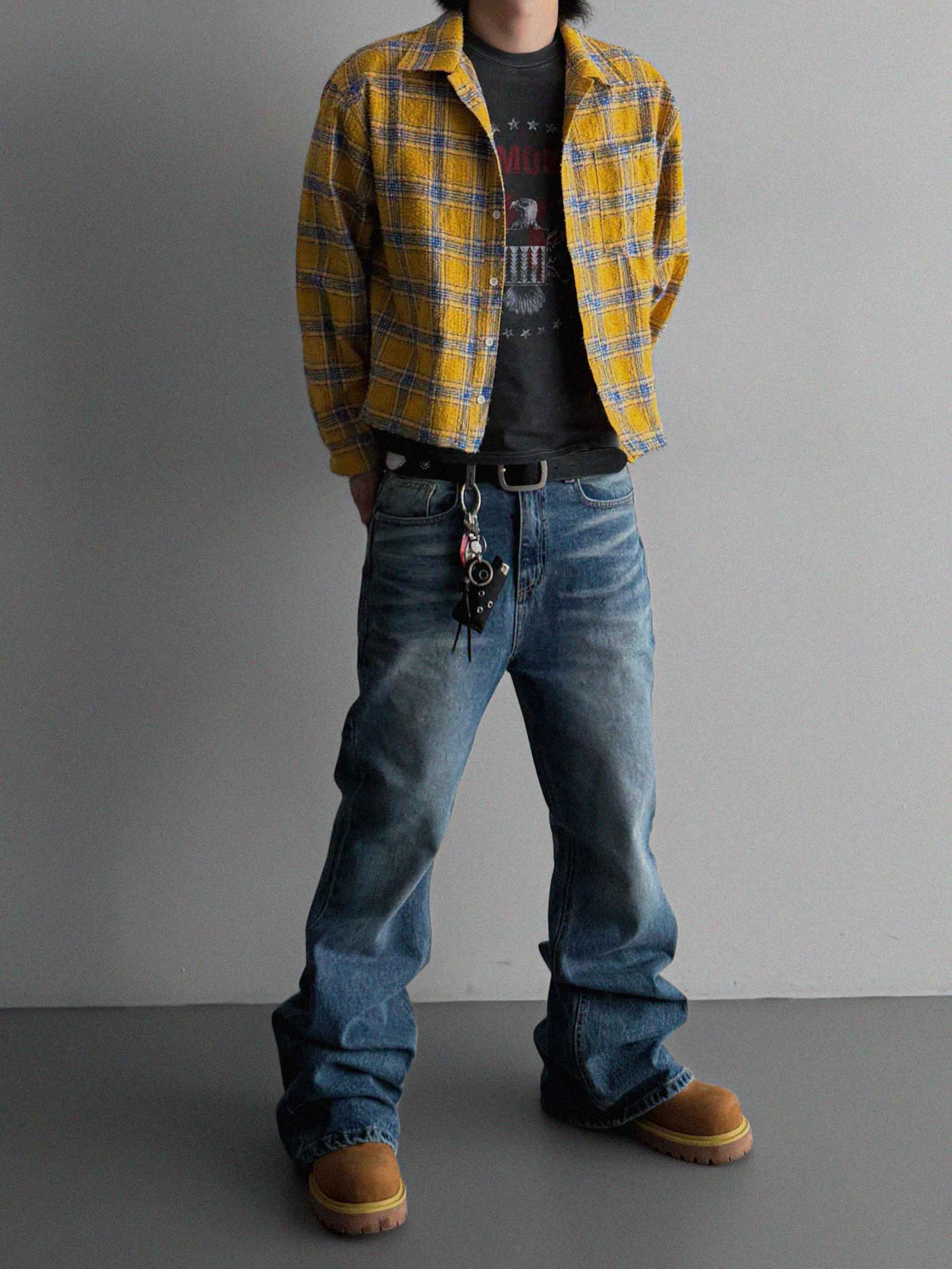 Nova crop check shirt