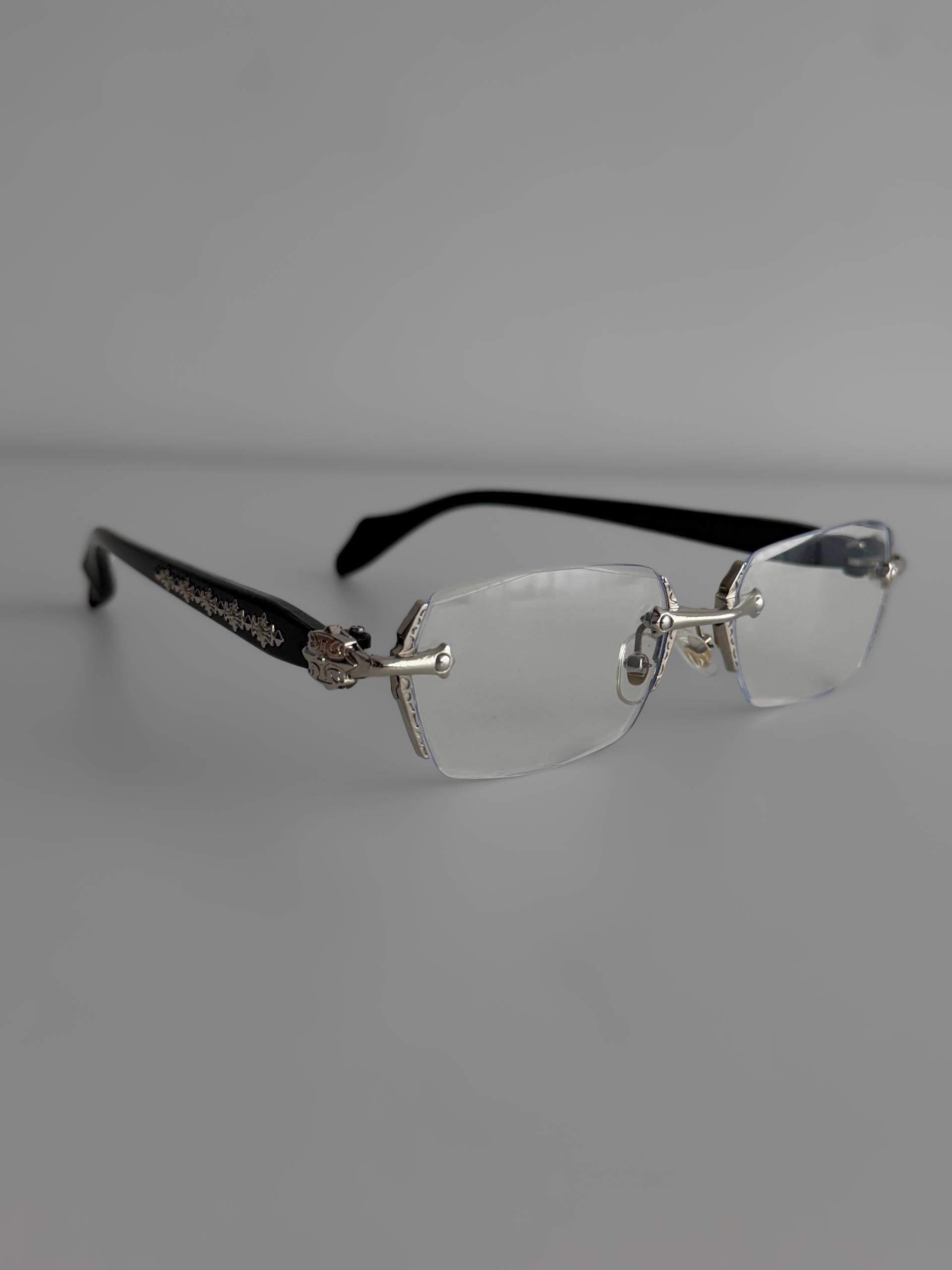 Arden metal rimless glasses