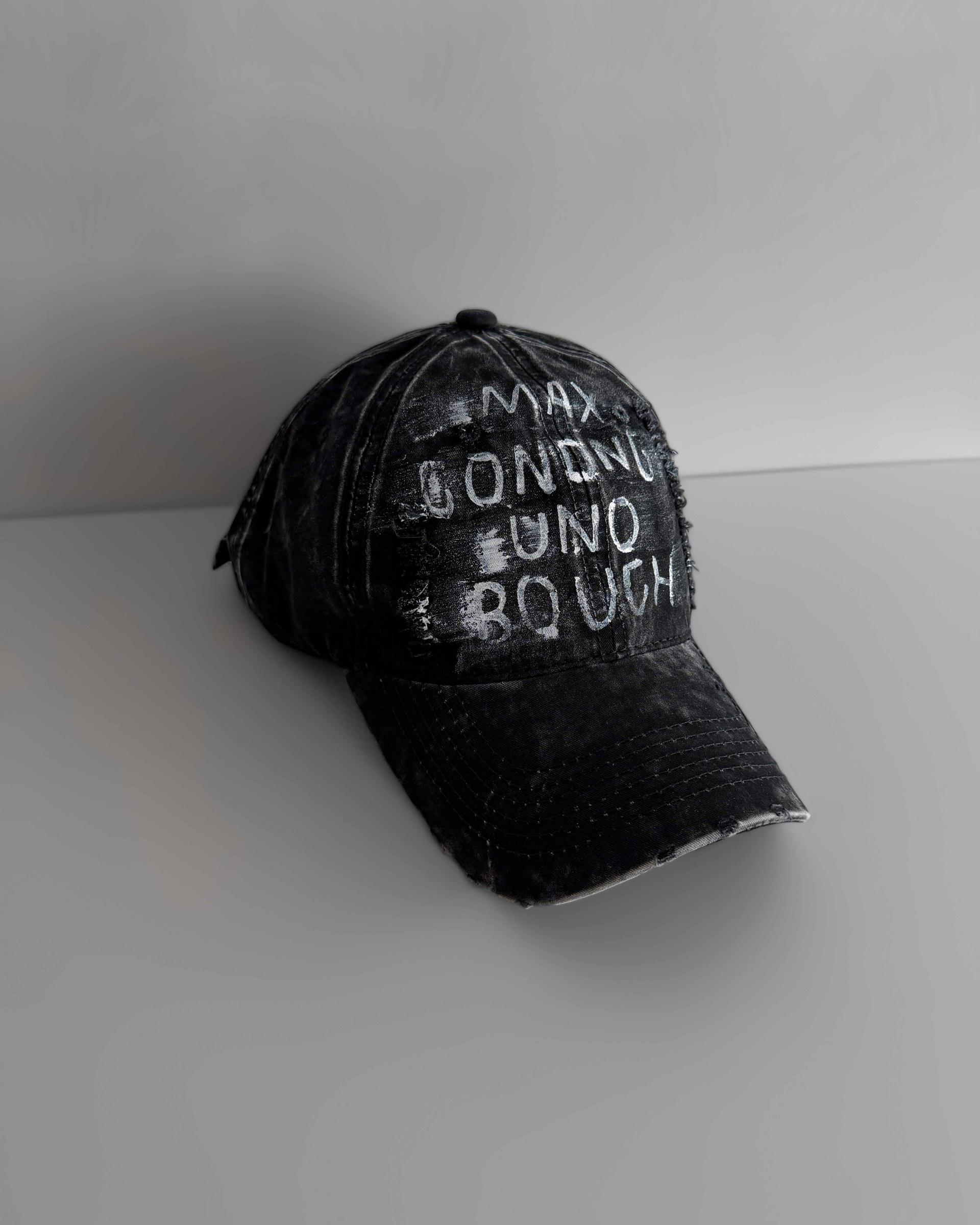 Washed graffiti ball cap