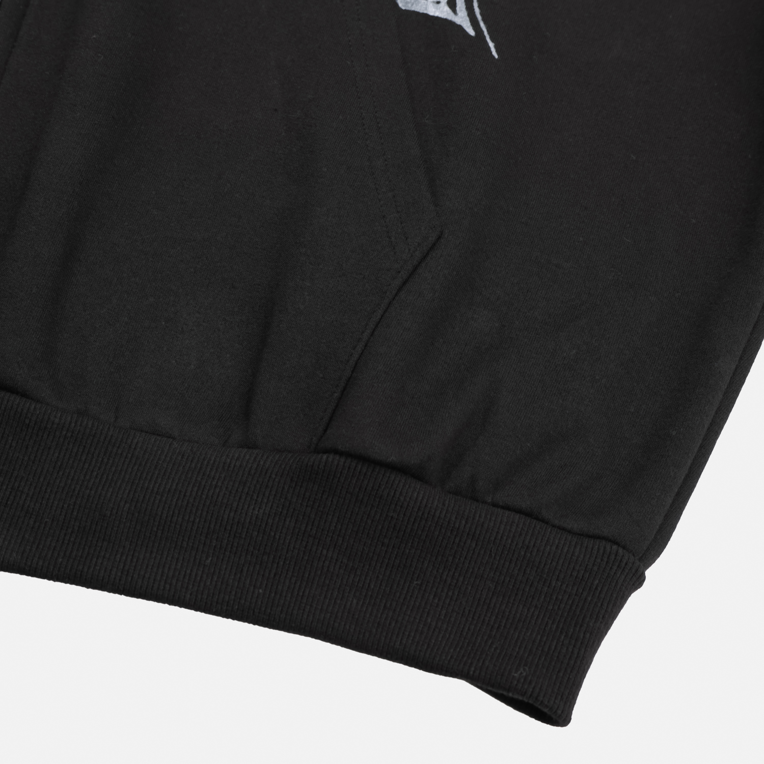 Keyring printed crop hood zip-up