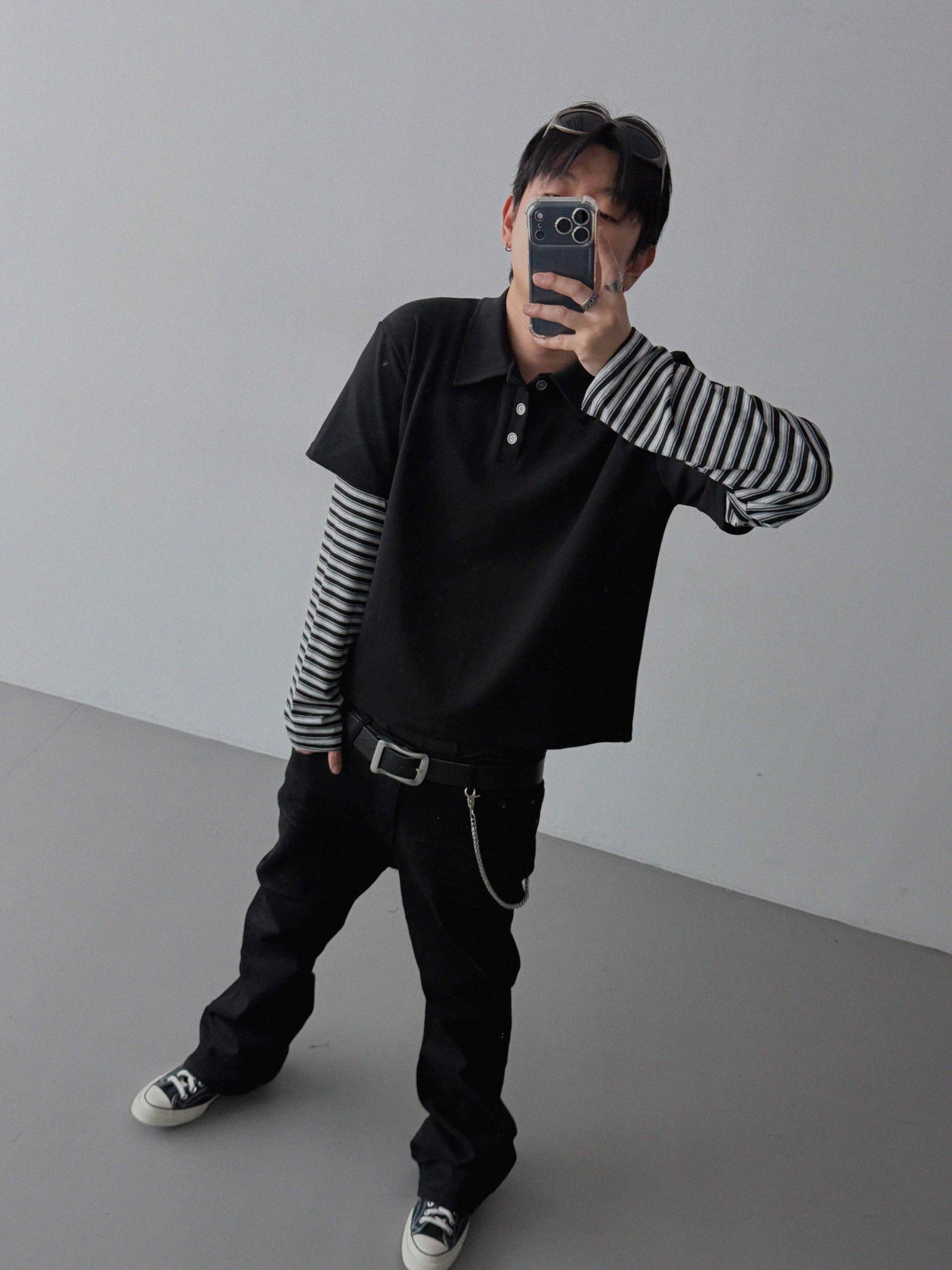 Shadow layered crop PK t