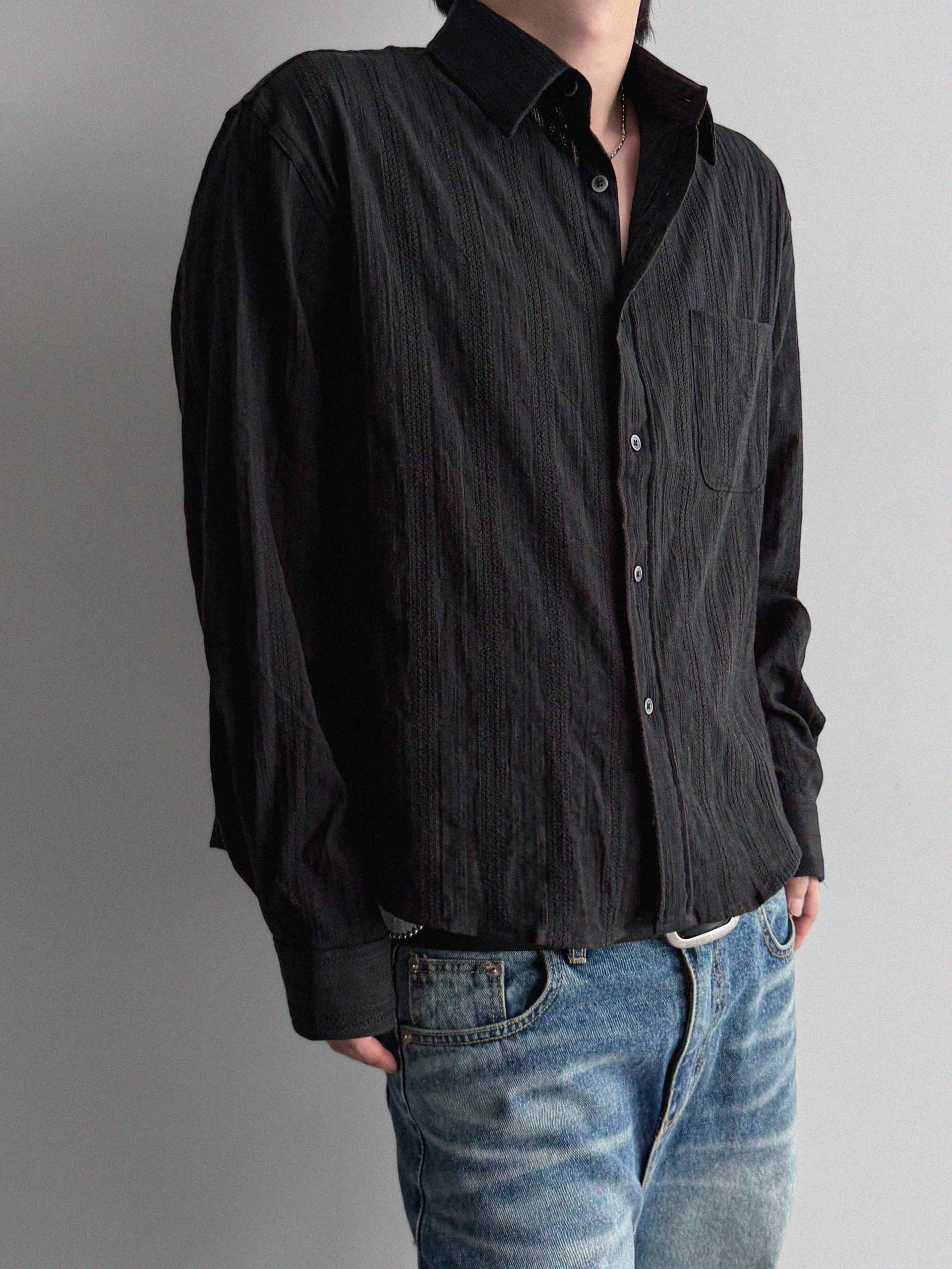 Dress crop shirt